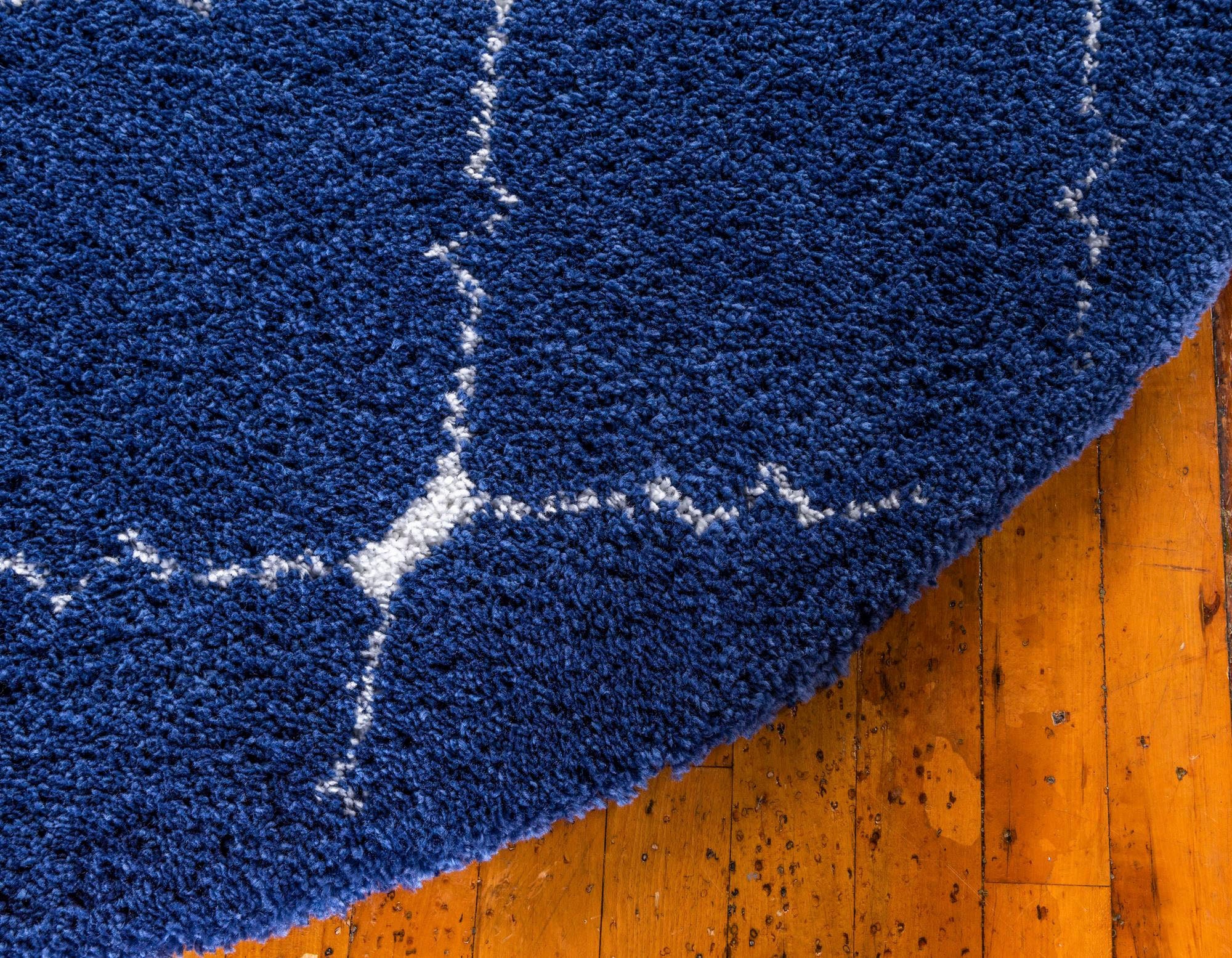 Myflair Möbel & Accessoires Hochflor-Teppich »Temara Shag Lagerräumung«, rund, 51 mm Höhe, gewebt, Rauten Design, weich & kuschelig