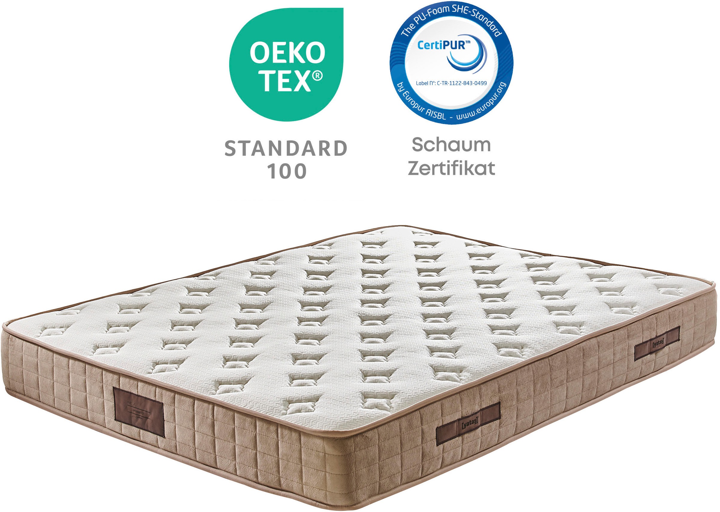 Yatas Bedding Bonnellfederkernmatratze »Majestät Luxus, Matratze 90x200, 14 günstig online kaufen