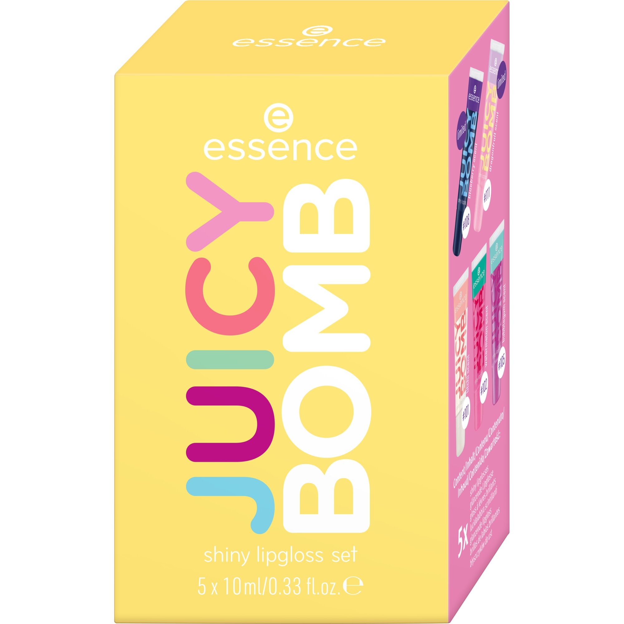 Essence Lipgloss-Set »JUICY BOMB shiny lipgloss set«