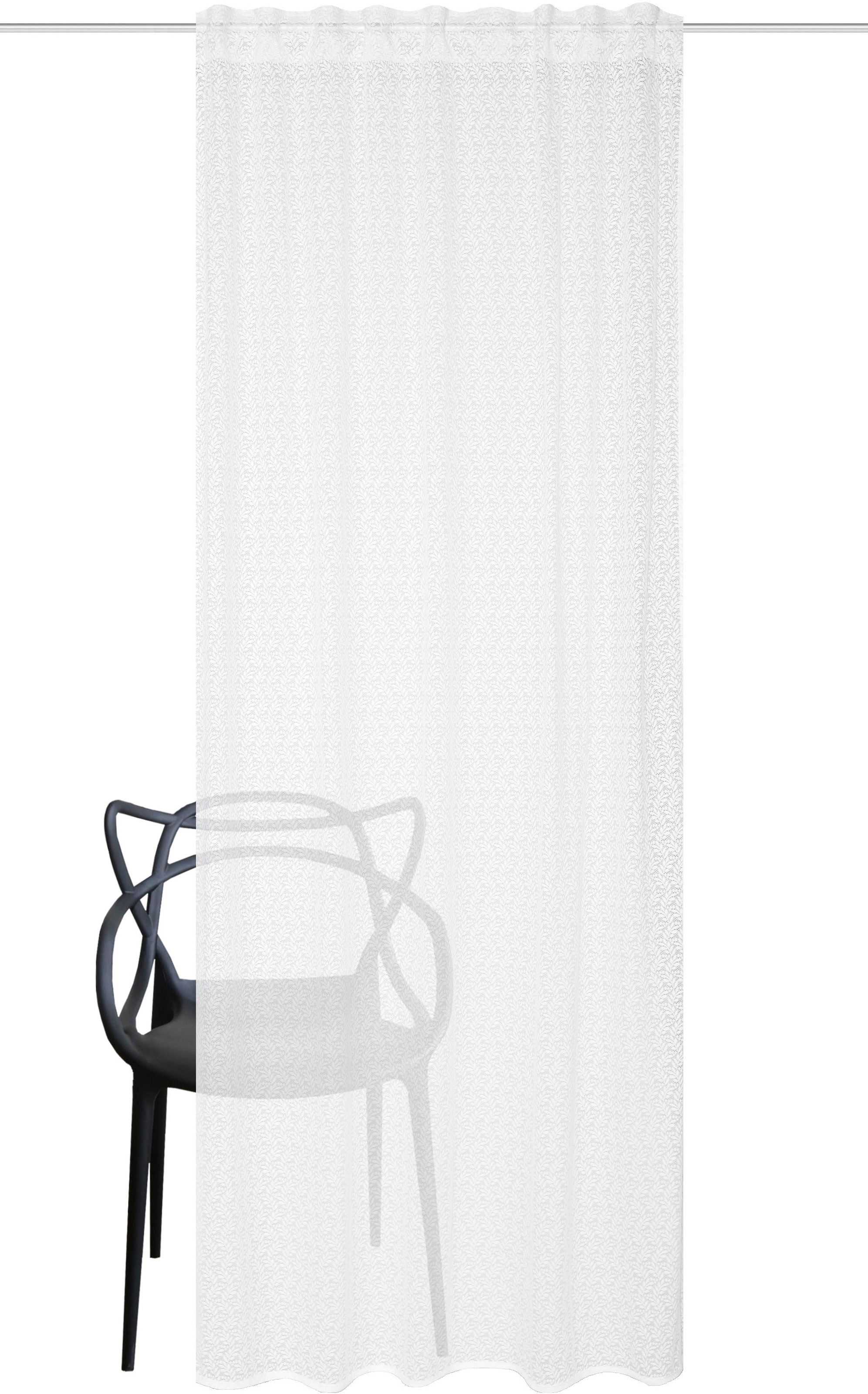 HOME WOHNIDEEN Vorhang »PANILIA«, (1 St.), Kombibandschal PANILIA mit Raschelspitze