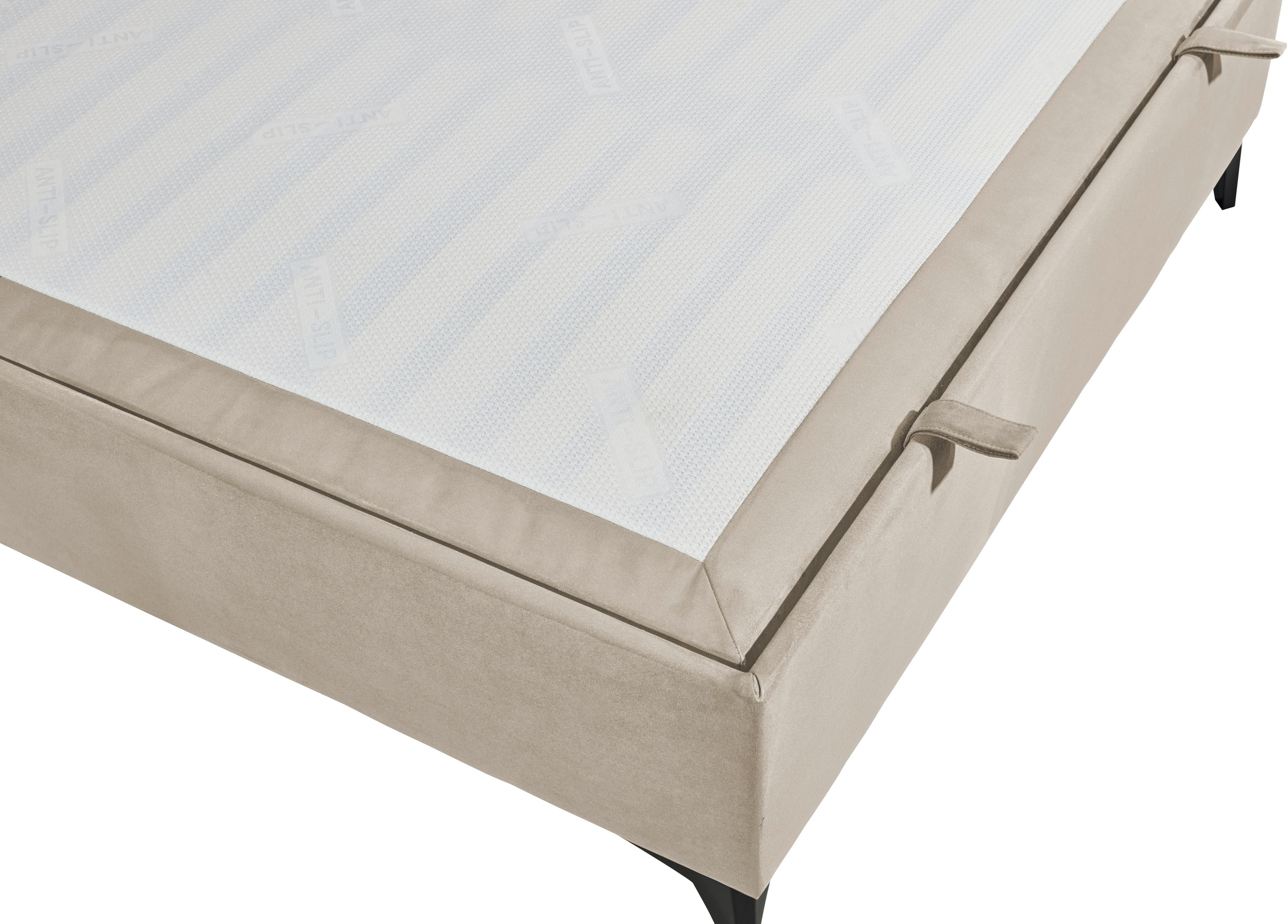 ED EXCITING DESIGN Boxbett »Monroe inkl. Bettkasten, erhältlich in den Breiten 120cm & 140cm« Duo-Matratze - feste Seite mit Kokosmatte