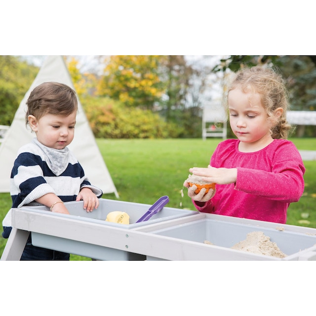roba® Kindersitzgruppe »Picknick for 4 Outdoor Deluxe mit Spielwannen, grau«  auf Raten bestellen