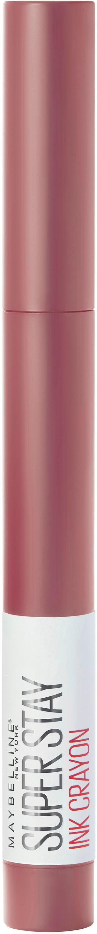 MAYBELLINE NEW YORK Lippenstift »Super Stay Ink Crayon«, mit natürlichen Inhaltstoffen