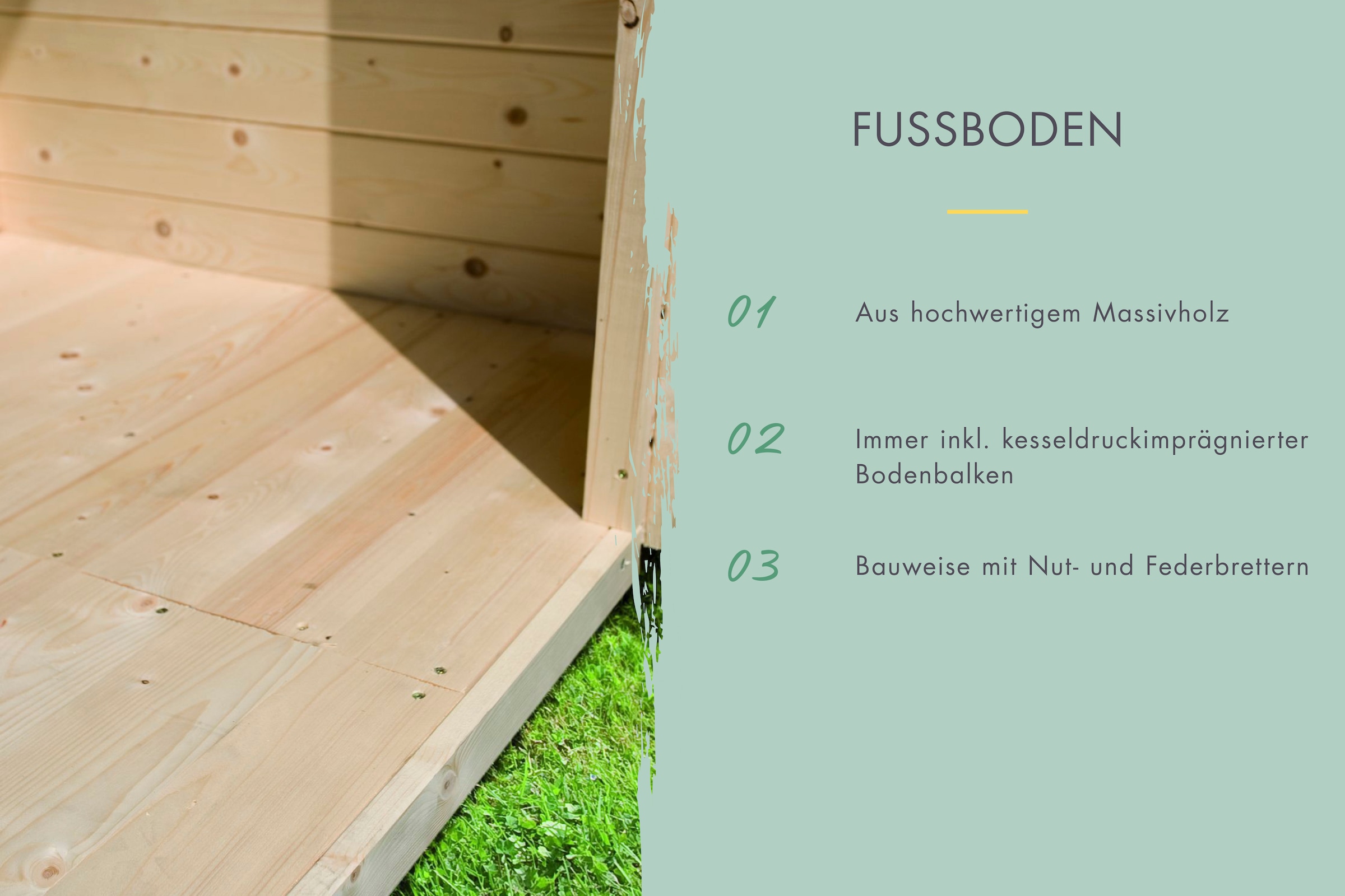 Karibu Gartenhaus »Schloßsee 7«, (Set), mit Anbaudach, Rückwand und Fußboden im Haus