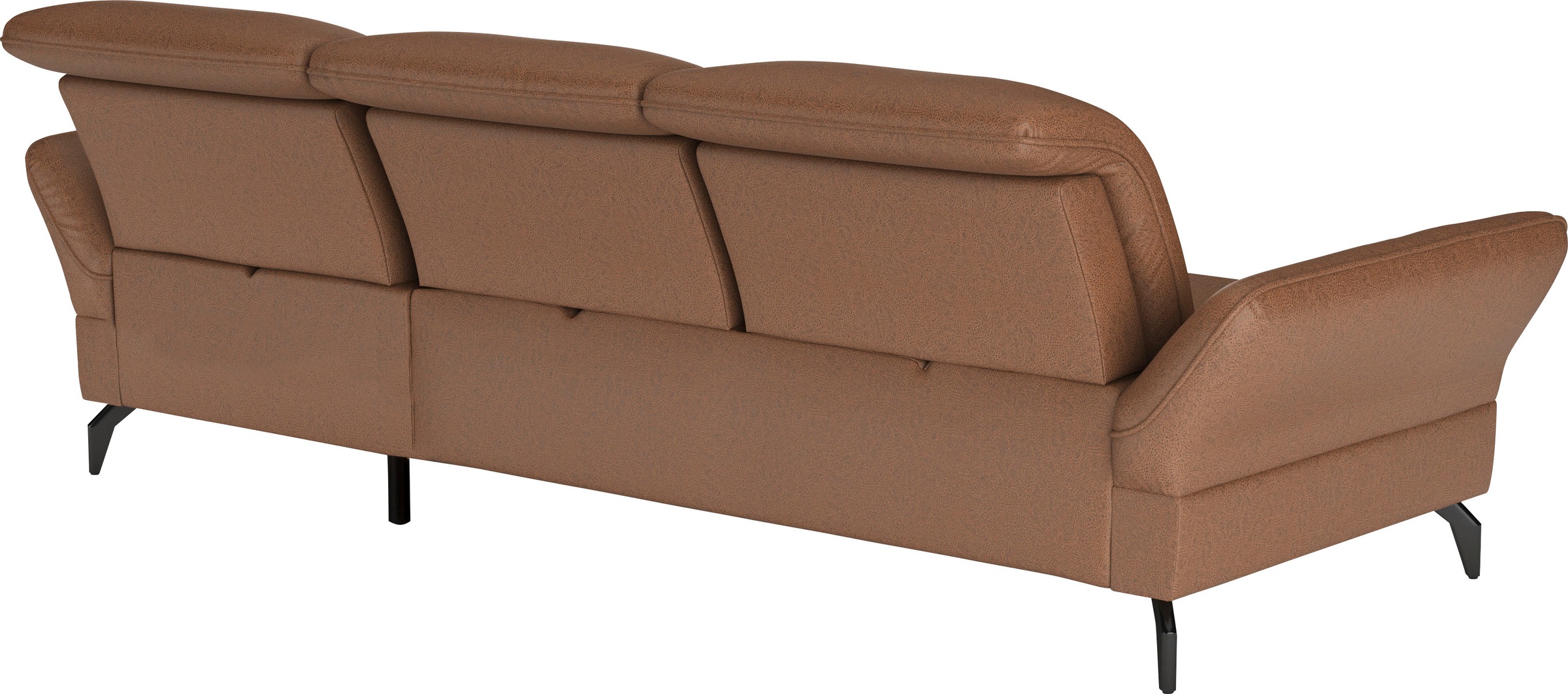 sit&more Ecksofa »Leandro L-Form«, Wahlweise mit Bett-, Kopfteil - und Armlehnfunktion, sowie Bettkasten