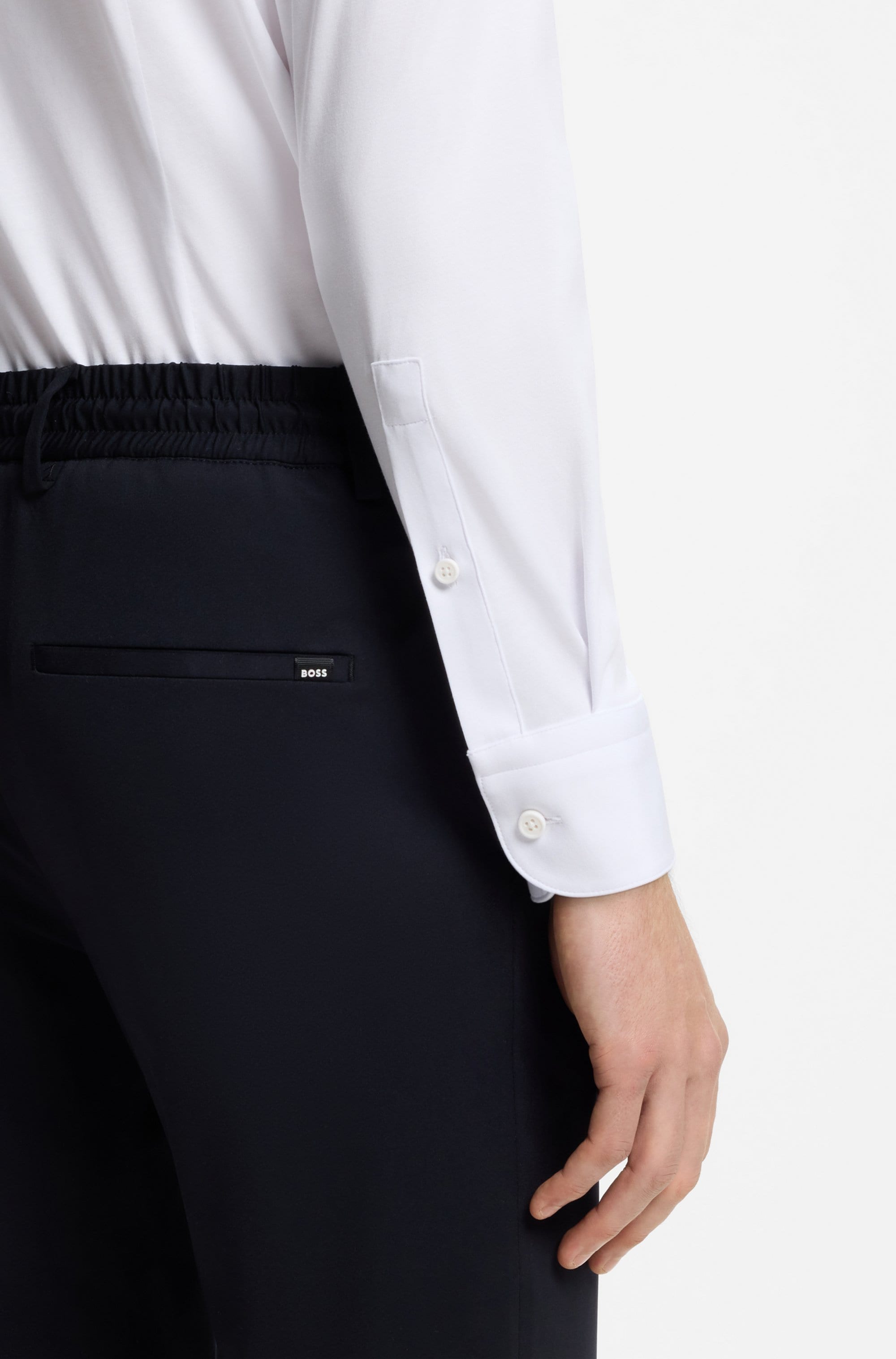 BOSS Businesshemd »HANK« Kentkragen, Slim Fit, Baumwoll-Mix mit Performance-Stretch
