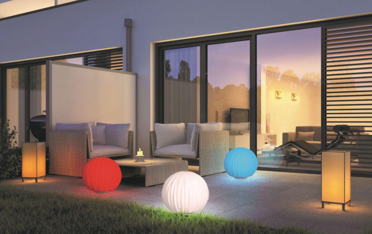 BONETTI LED Gartenleuchte »Kugelleuchte Blütenoptik, Rechnung kaufen 35 Ø BLÜTE«, cm auf