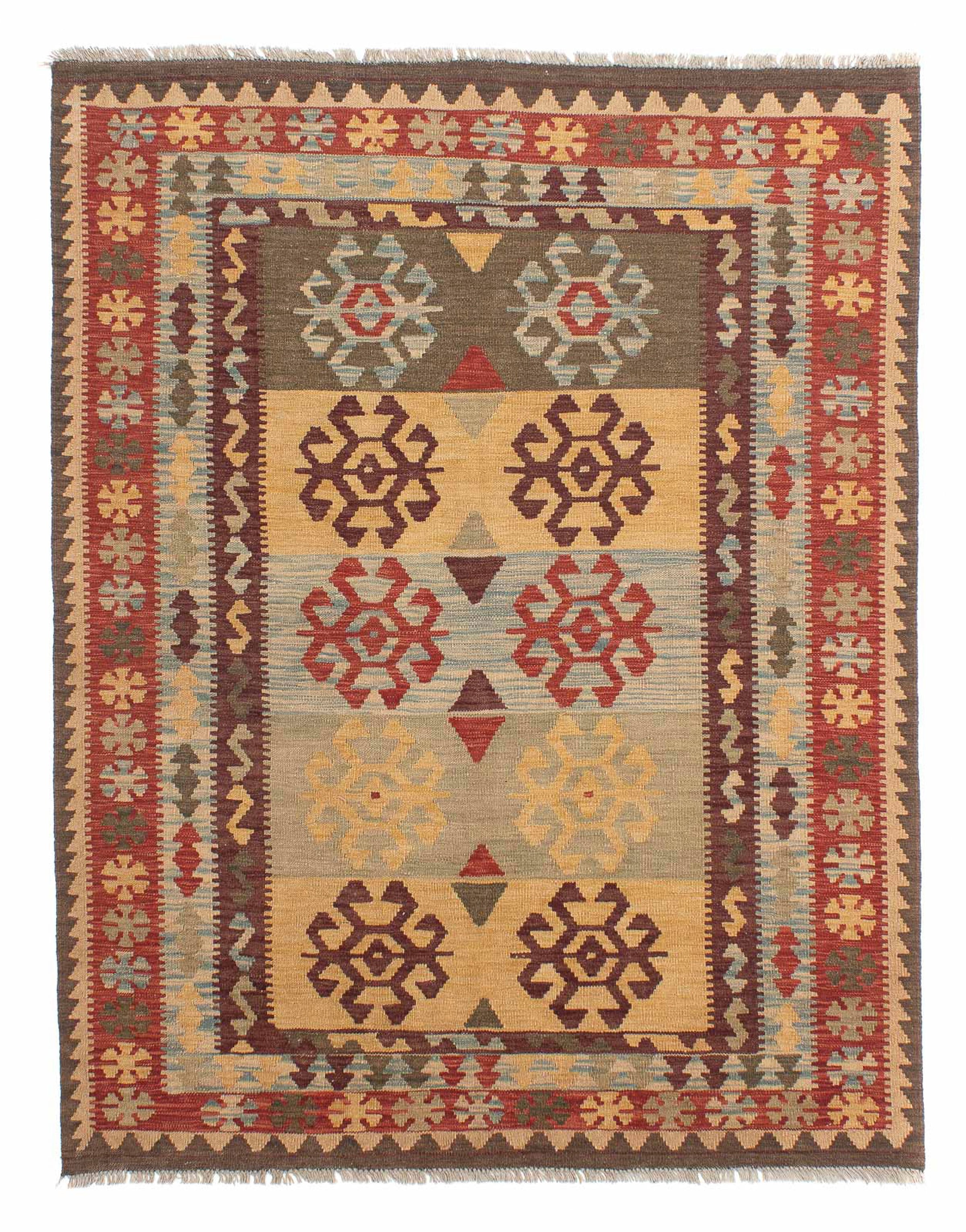 morgenland Wollteppich »Kelim - Oriental - 196 x 151 cm - mehrfarbig«, rech günstig online kaufen