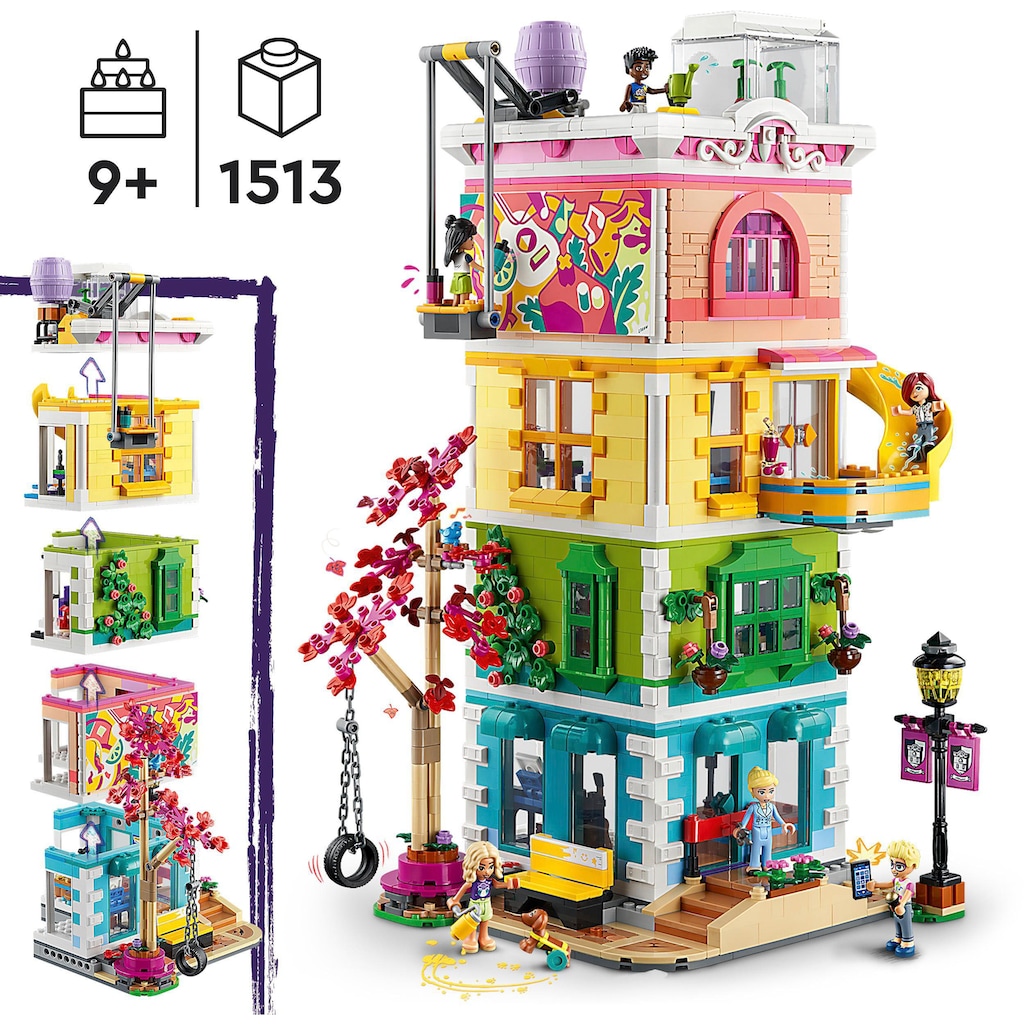 LEGO® Konstruktionsspielsteine »Heartlake City Gemeinschaftszentrum (41748), LEGO® Friends«, (1513 St.)