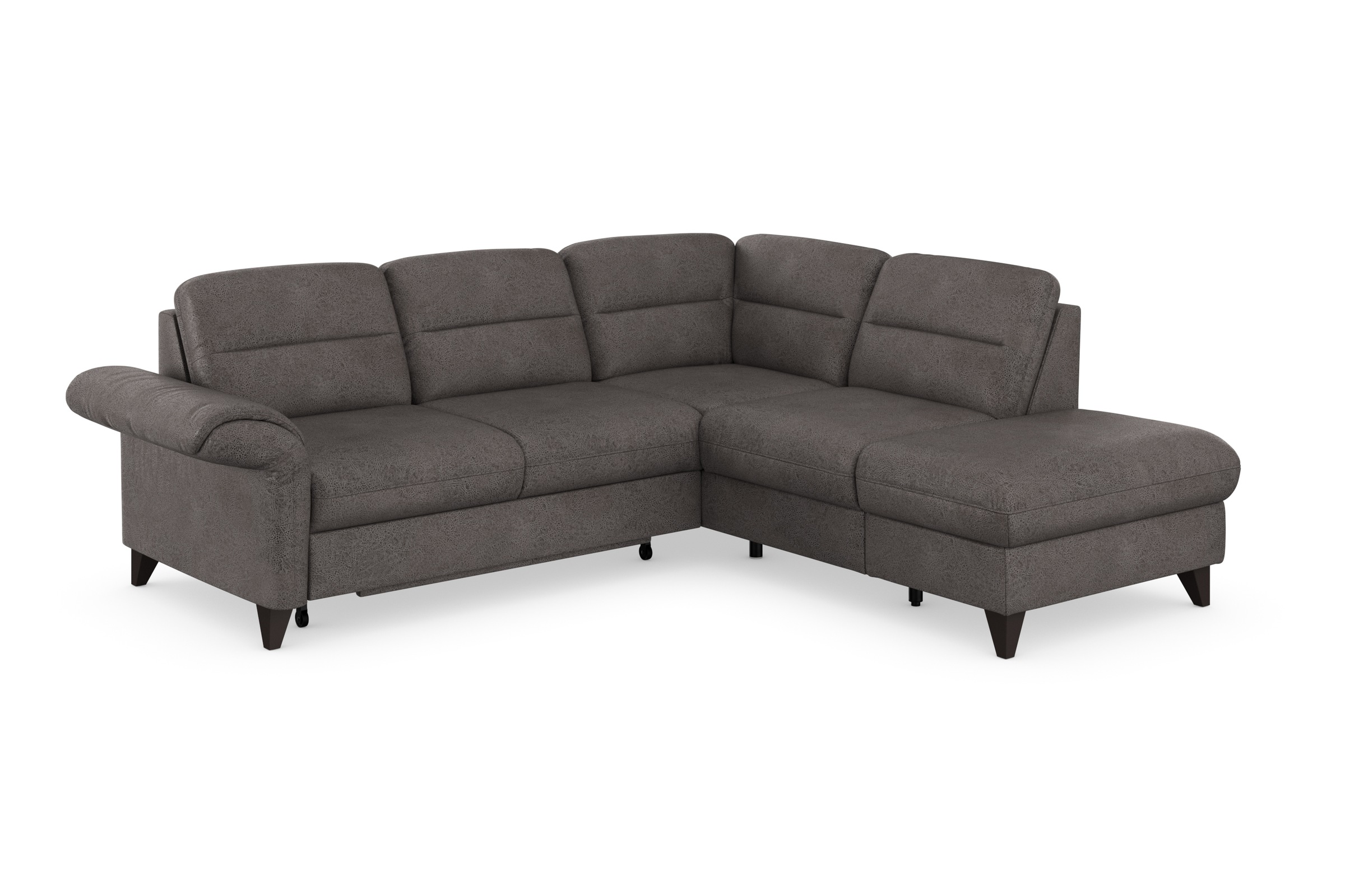 sit&more Ecksofa »Mellum L-Form«, Federkern, wahlweise mit Bettfunktion, Stauraum und Armteilfunktion