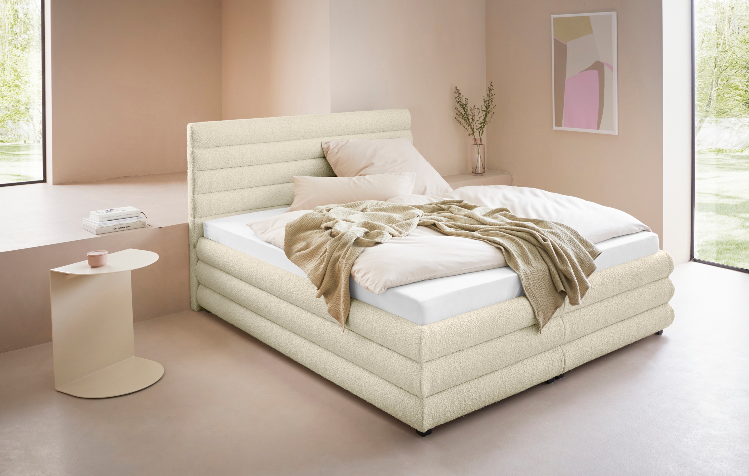 LeGer Home by Lena Gercke Polsterbett "Maylis Bouclé" wahlweise mit und ohn günstig online kaufen