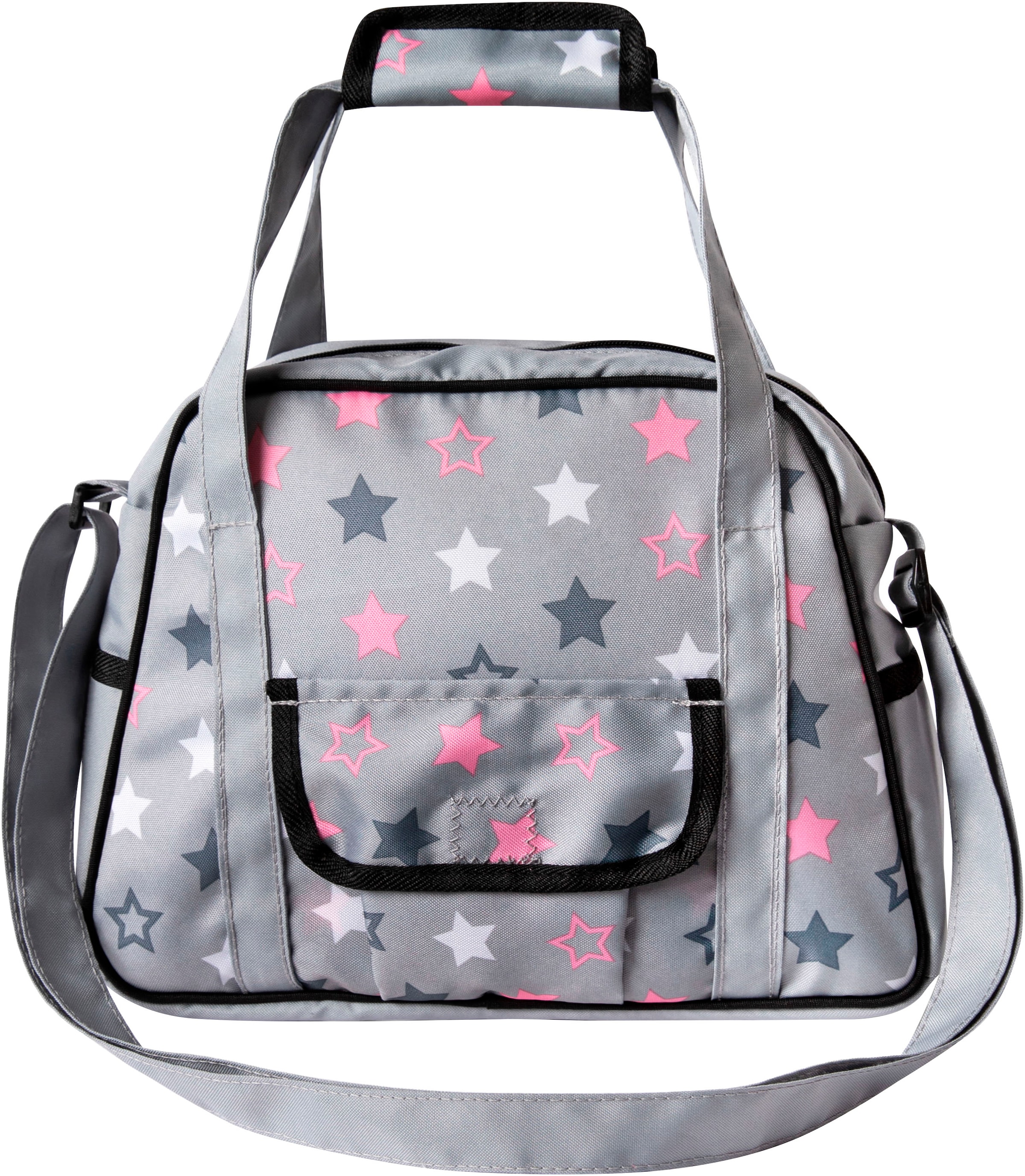 Bayer Puppen Wickeltasche »grau Sterne«