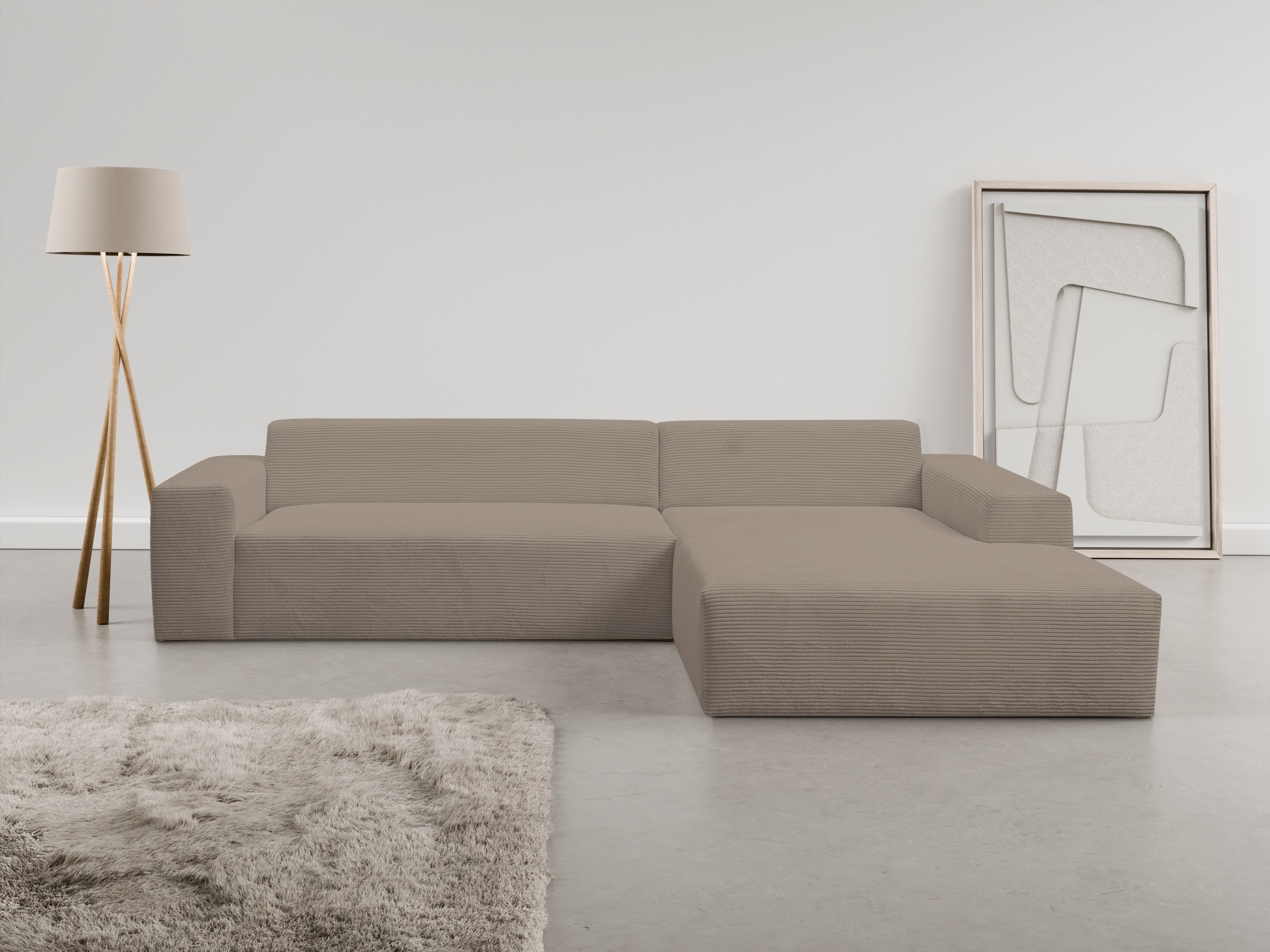 WERK2 Ecksofa »Zeus-XL, Mega-Sofa mit großer Sitztiefe, Stellmaße 311cm x 2 günstig online kaufen
