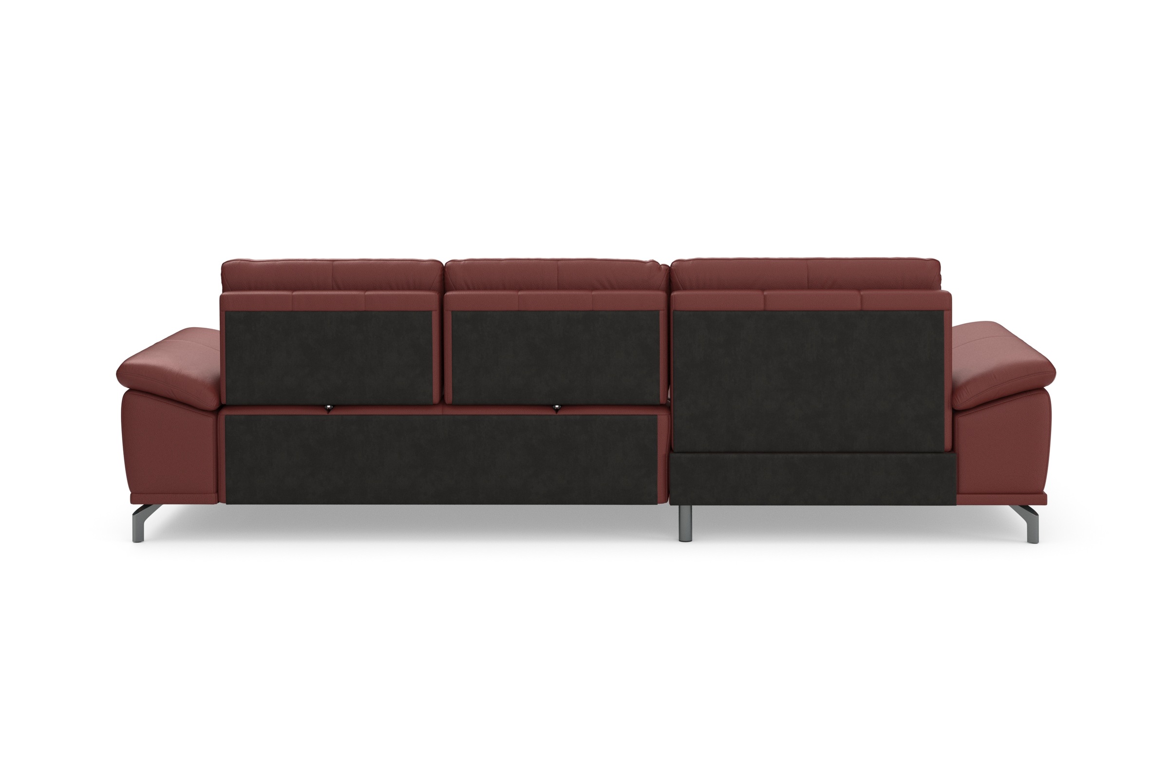Places of Style Ecksofa Costello, mit Sitztiefenverstellung und Armlehnfunktion, incl. 3 Nierenkissen