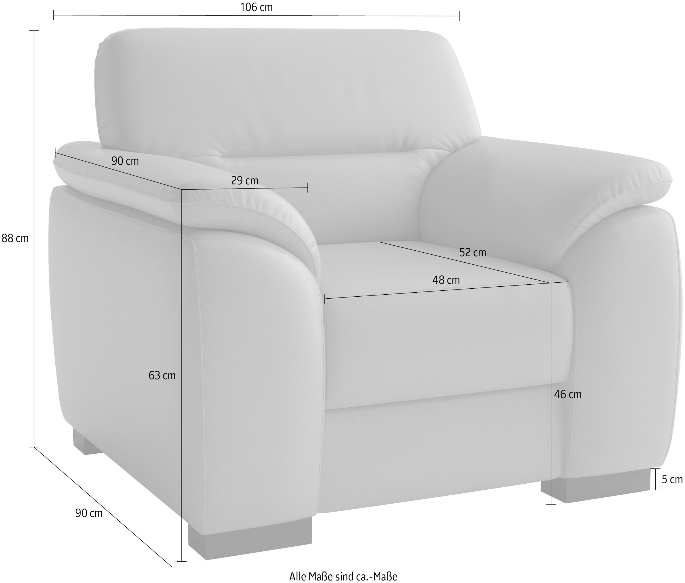 sit&more Sessel »Montego« mit Federkern