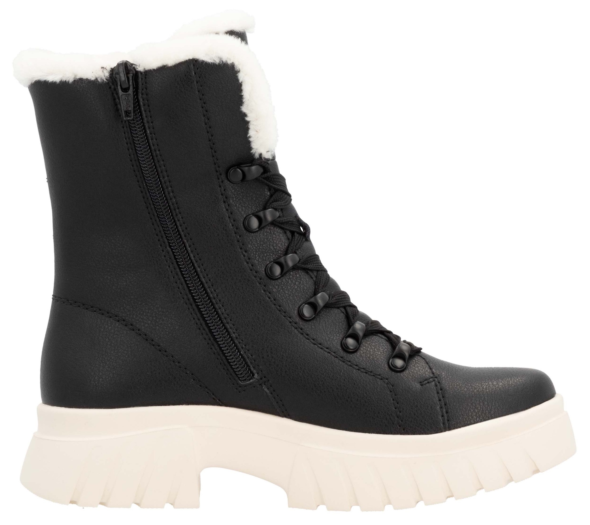 Rieker EVOLUTION Winterboots, Schnürboots, Plateaustiefelette, Profilsohle, Innenreißverschluss