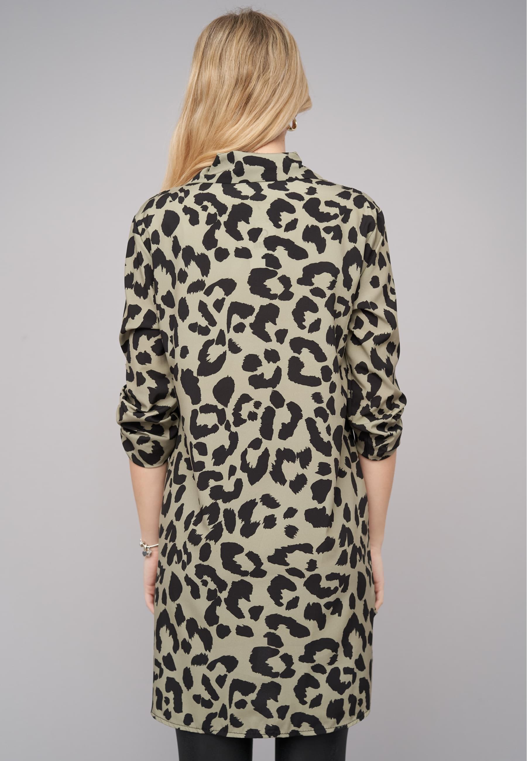 CLOUD 5IVE Klassische Bluse »CLOUD 5IVE Leo All Over Turn-Up Bluse«