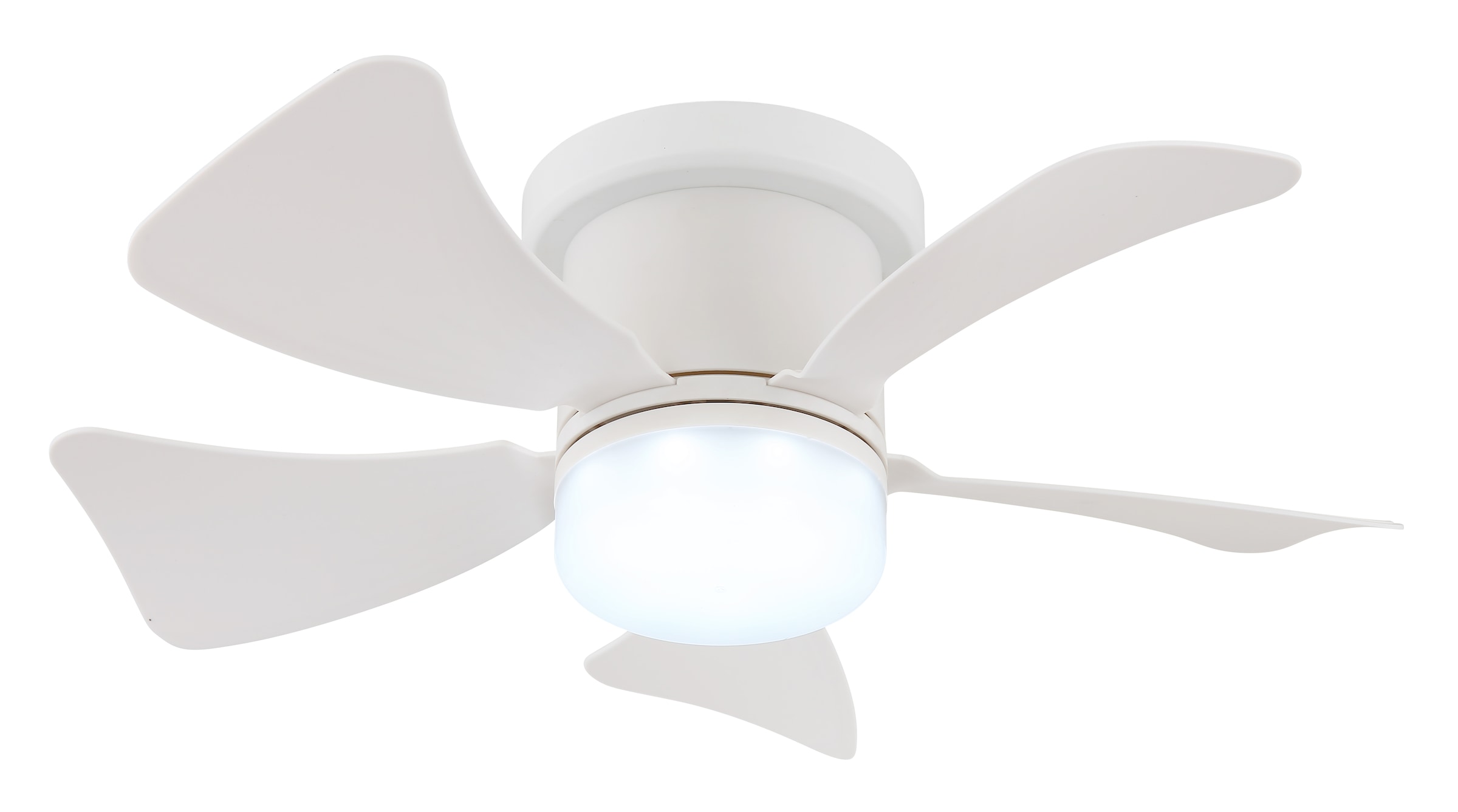 GLOBO LIGHTING Deckenleuchte »HINES« LED-Modul 1 Stk. warmweiß - kaltweiß Ventilator weiß kühlen-heizen Wohnzimmer Schlafzimmer