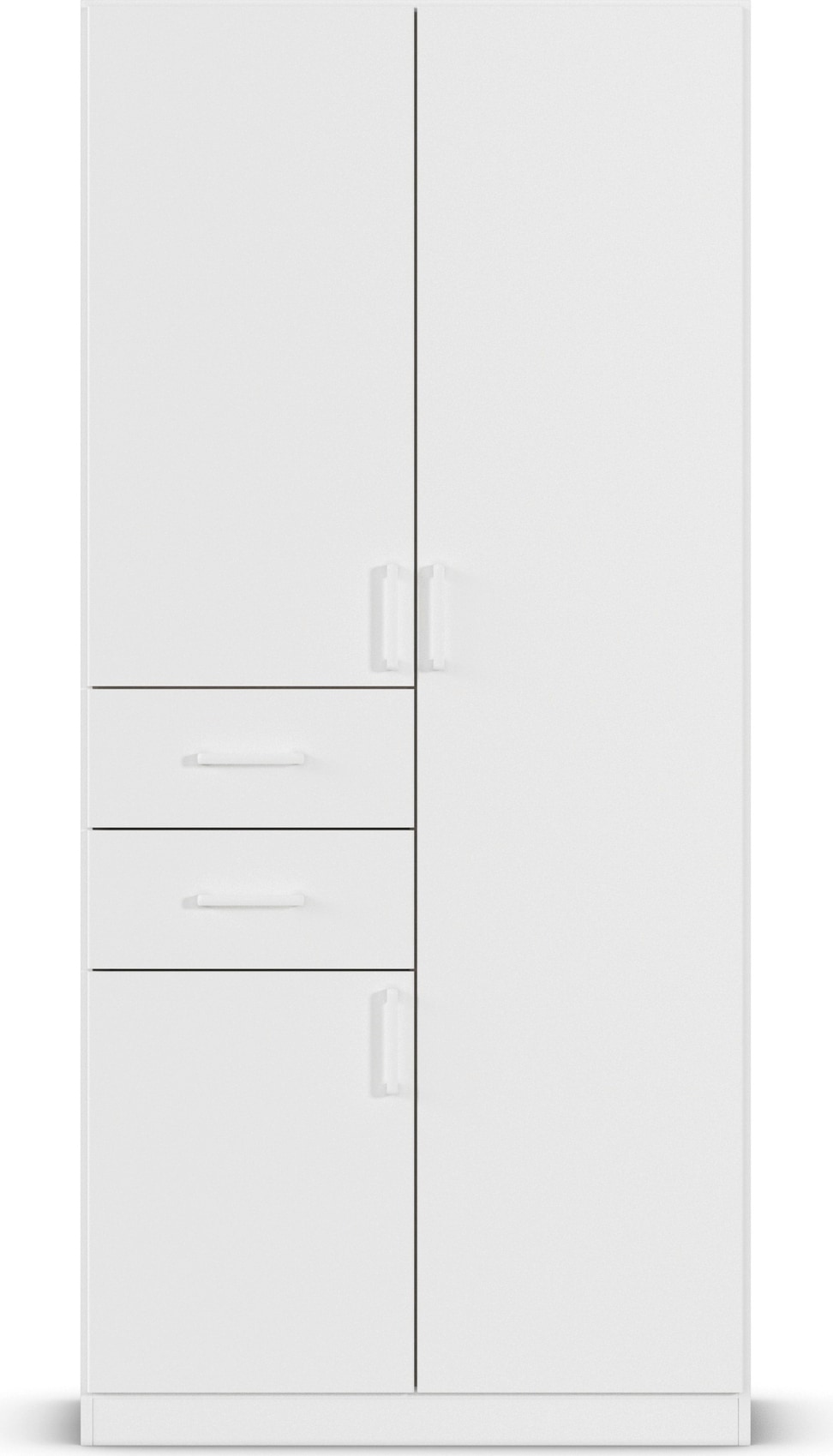 rauch Drehtürenschrank »Kleiderschrank Schrank Garderobe MAIKA mit Dekor-Front«, 2 Schubladen, in verschiedenen Breiten, Höhen, Farben, MADE IN GERMANY