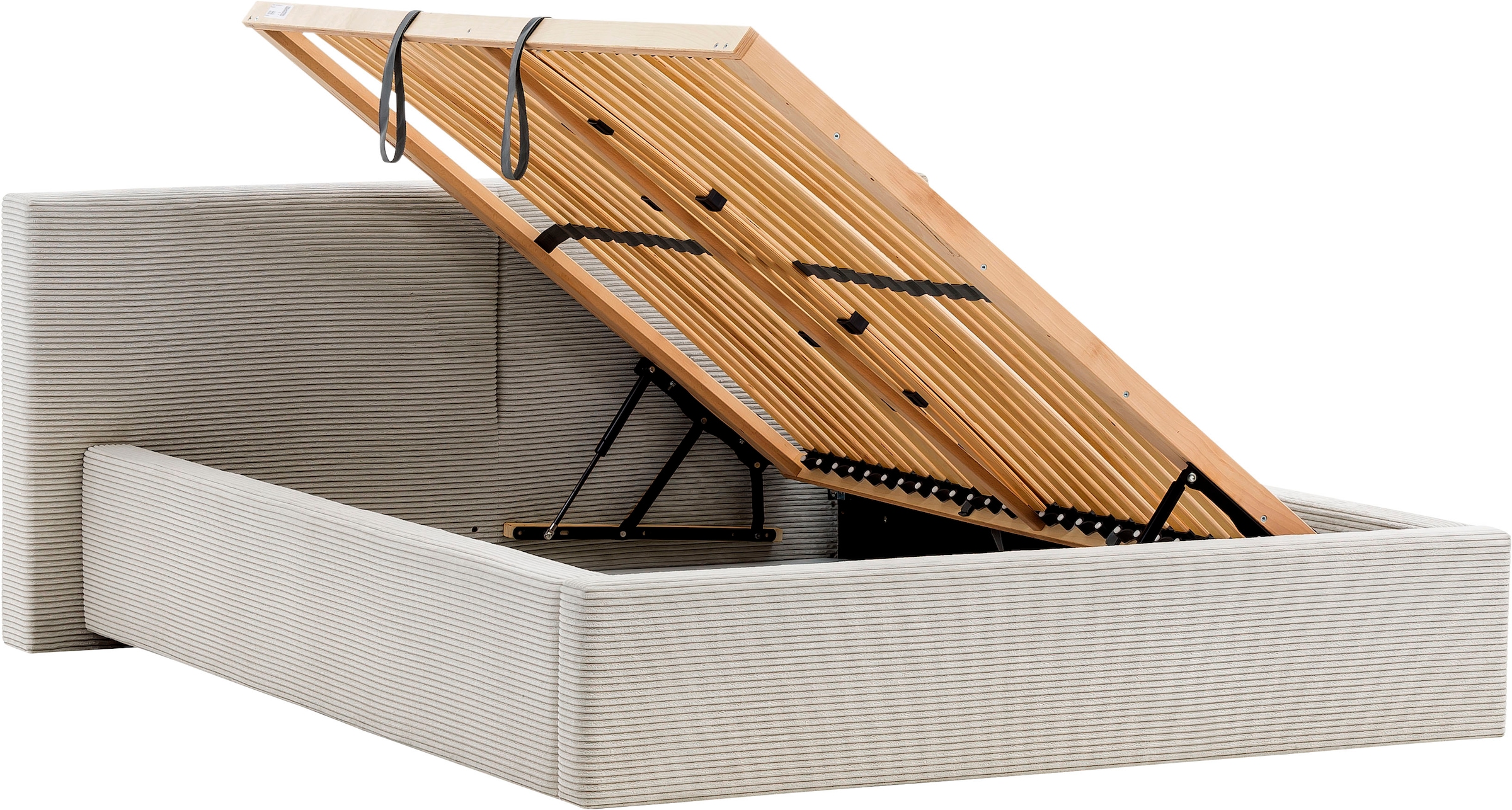 meise.möbel Polsterbett »Cube wahlweise mit Matratze und Bettkasten«, extra flaches Kopfteil, erhältlich in den Breiten 140cm, 160cm & 180cm