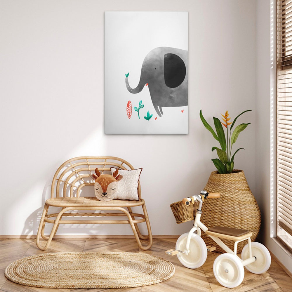 A.S. Création Leinwandbild »Elephant Lion Giraffe 1 - Wandbild Weiß Keilrah günstig online kaufen