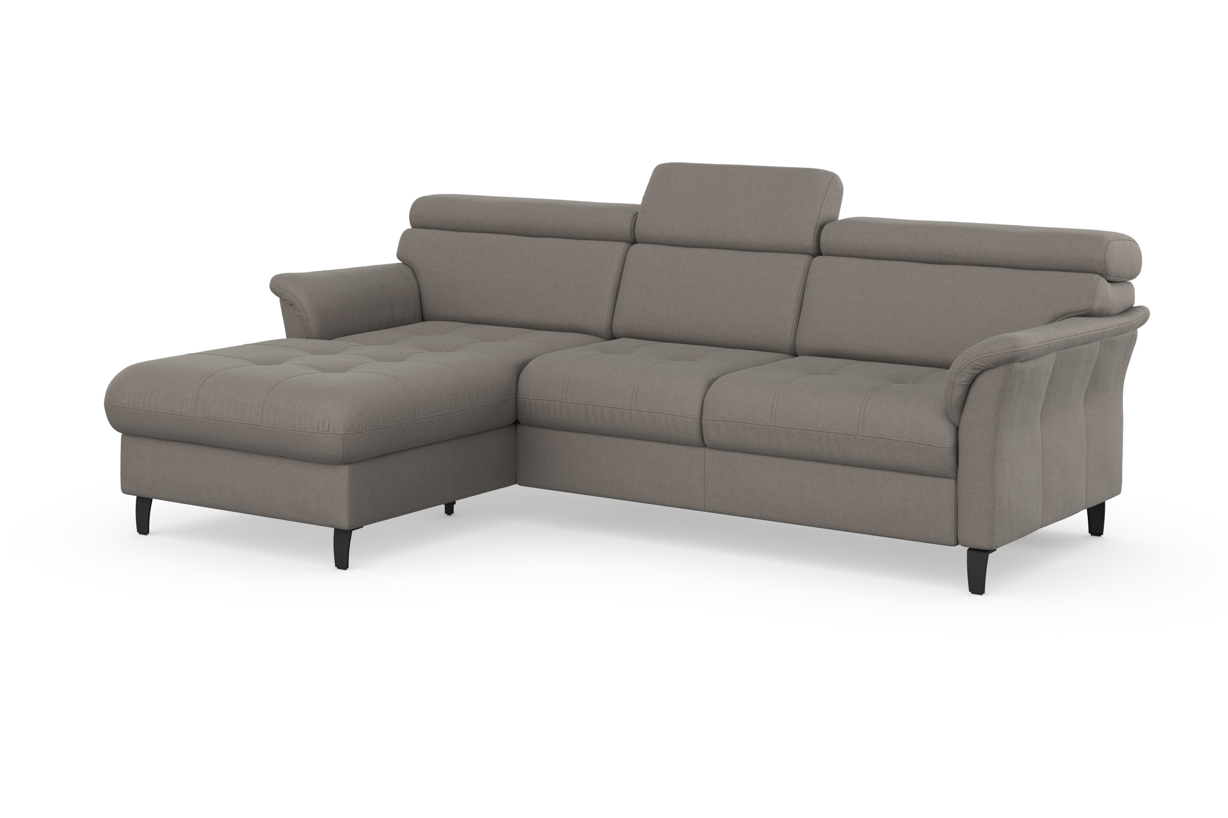 sit&more Ecksofa »Marano L-Form«, inklusive Kopfteilverstellung, wahlweise mit Bettfunktion, Bettkasten