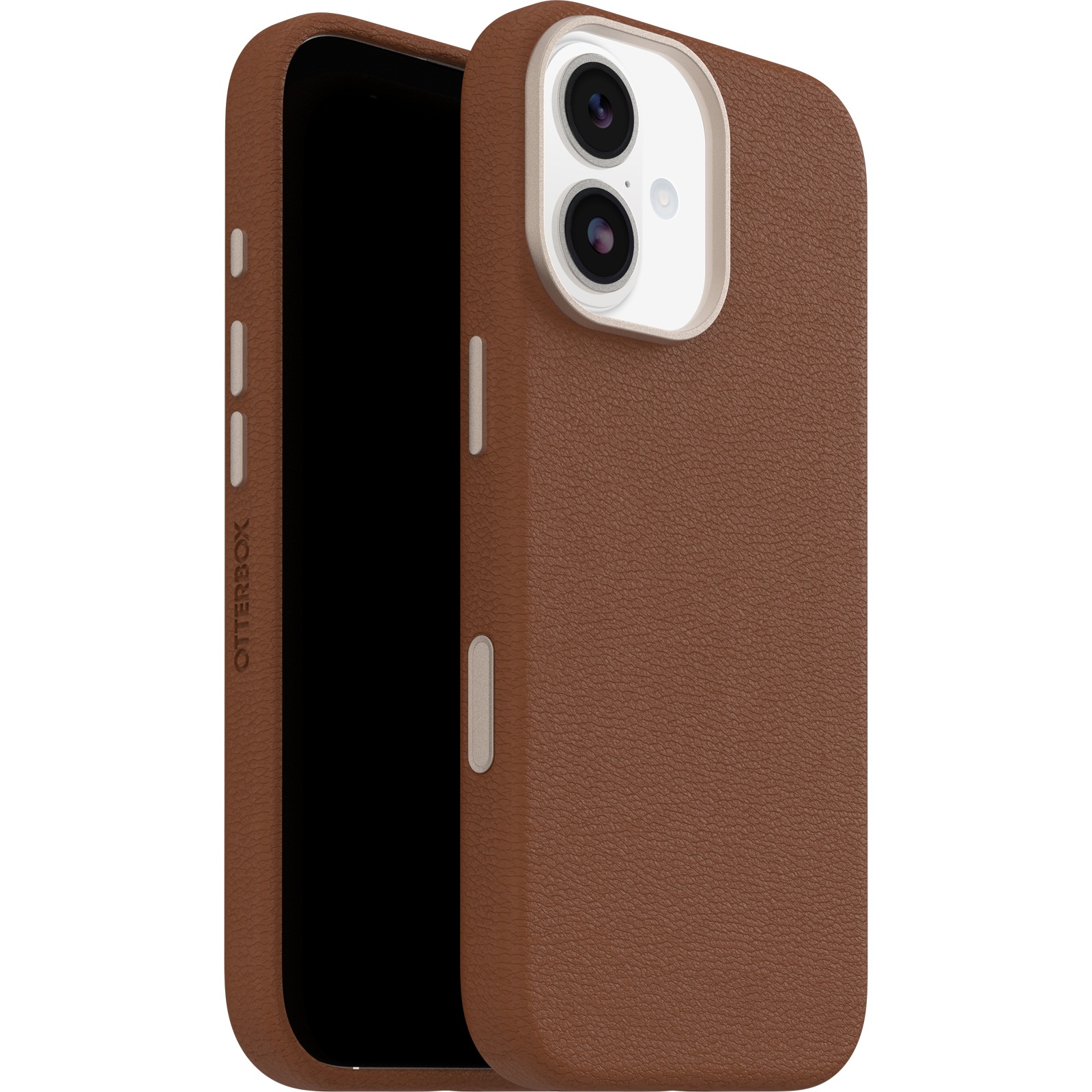 Otterbox Handyhülle »Symmetry Series Cactus Leather mit MagSafe für Apple iPhone 17« Smartphones Backcover, Schutzhülle, Handyschutzhülle, Case, Schutzcase, stoßfest