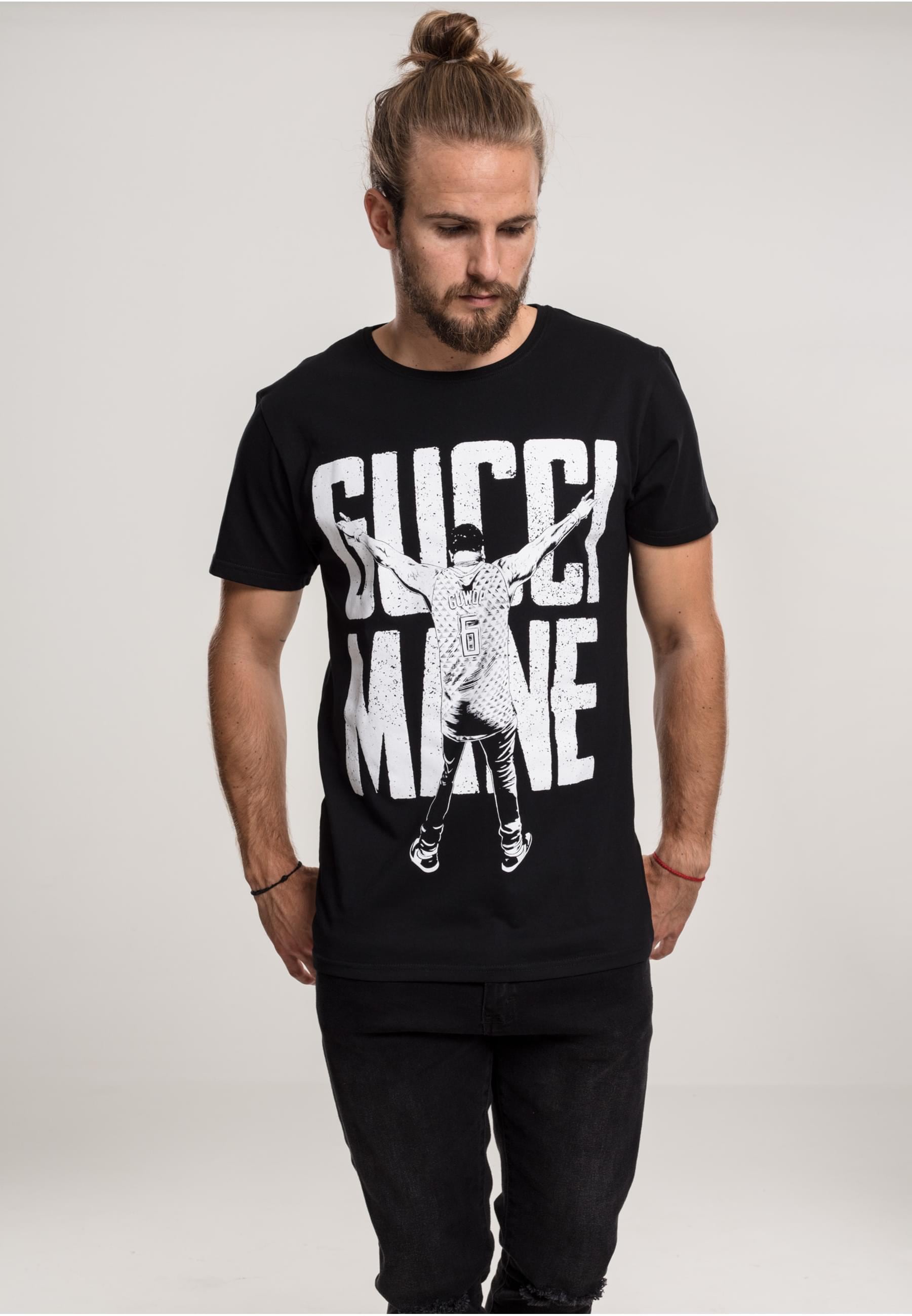 Merchcode Kurzarmshirt »Merchcode Herren Gucci Mane Guwop Stance Tee« 1 Stk. tlg.