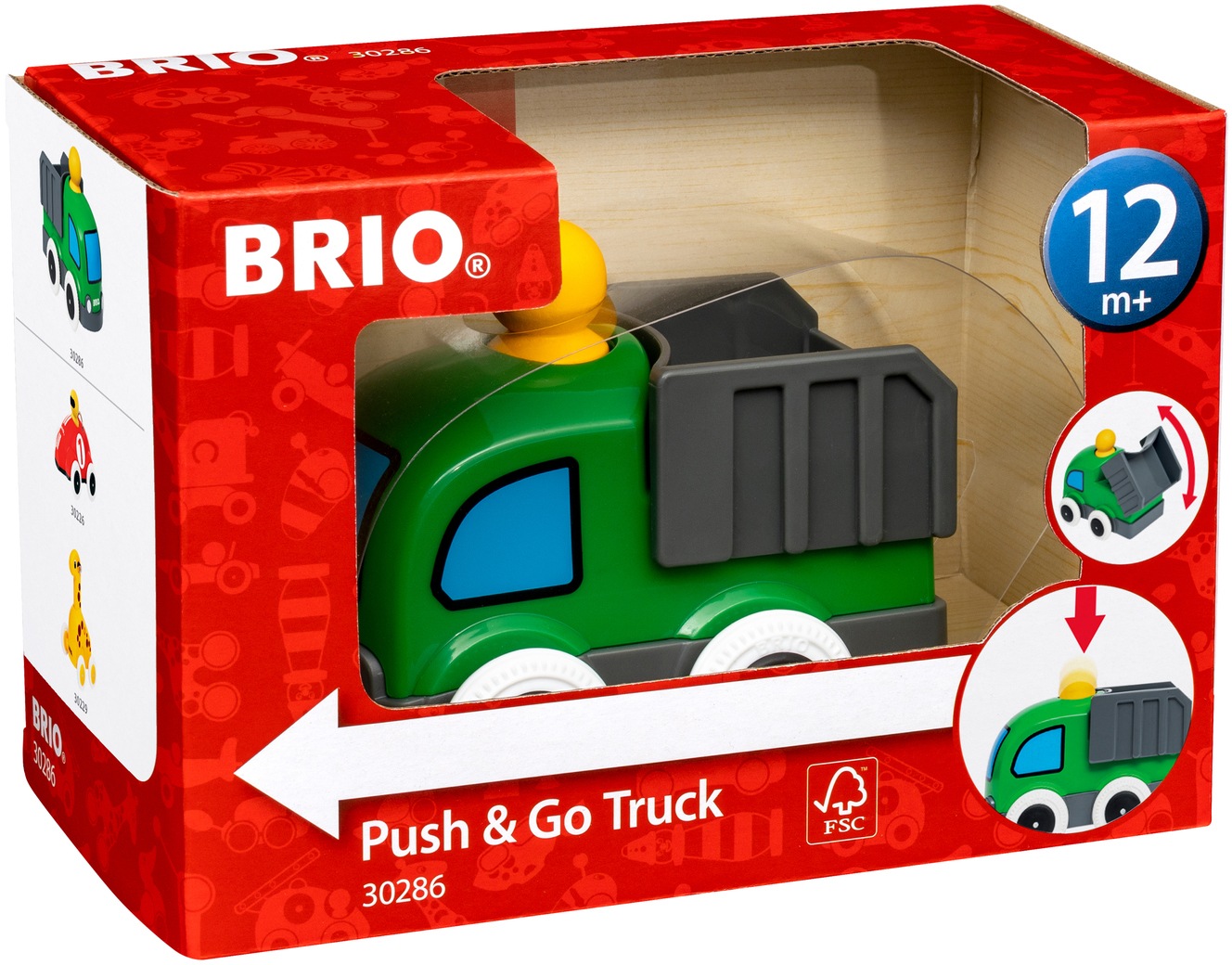 BRIO® Spielzeug-LKW »Push & Go«, FSC®- schützt Wald - weltweit