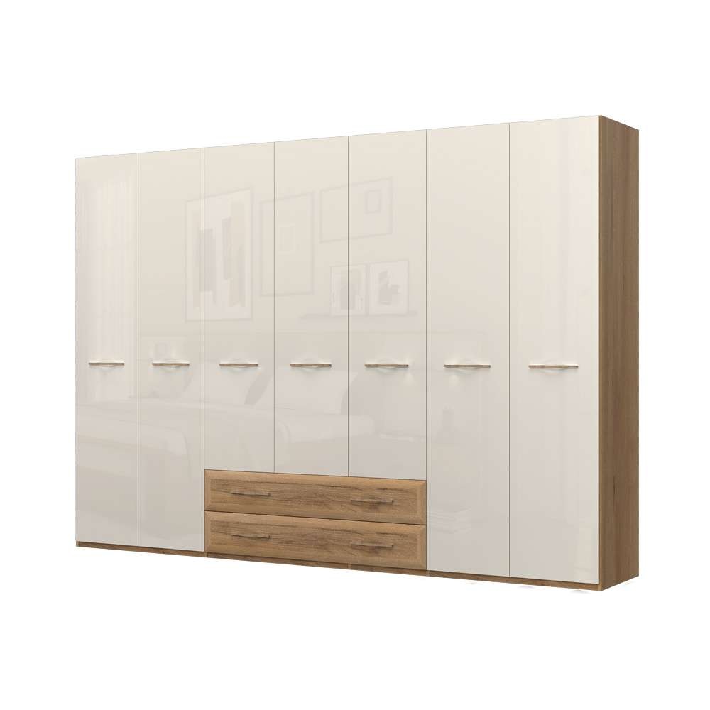 Home affaire Kleiderschrank »Gala, beige hochglänzend UV lackiert, kratzfes günstig online kaufen