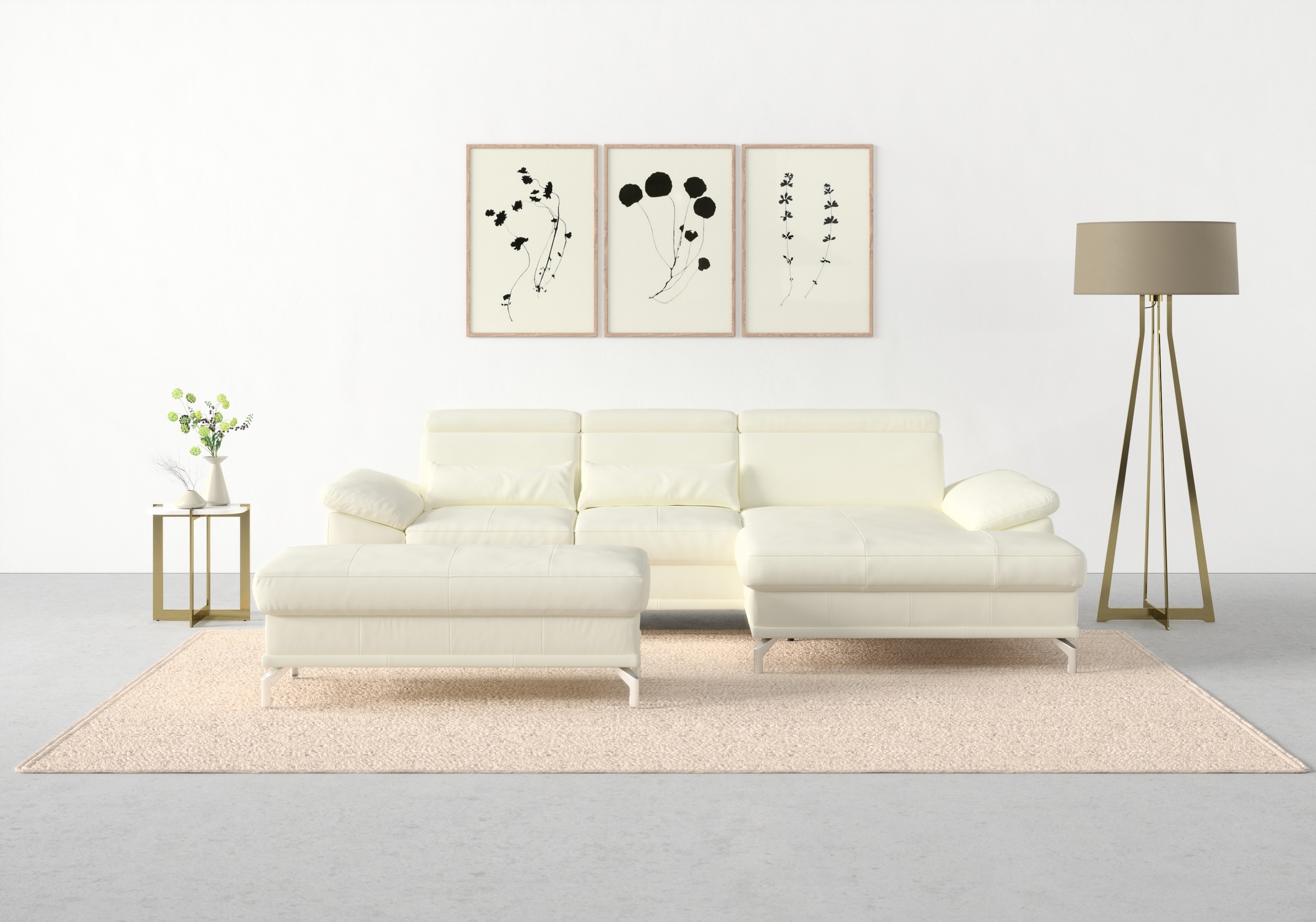 sit&more Ecksofa Cabrio L-Form, mit Sitztiefenverstellung, günstig online kaufen