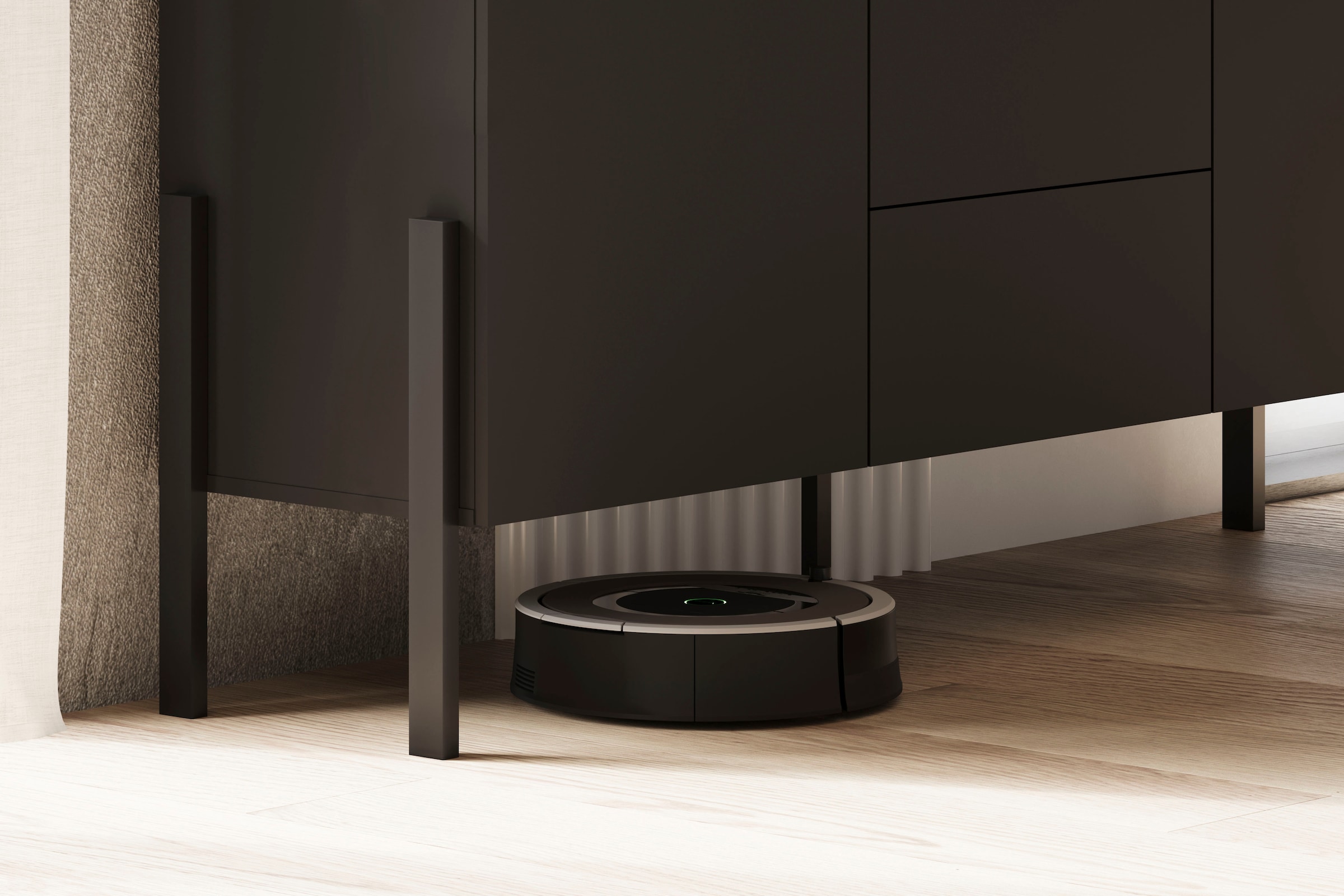 OTTO home Lowboard »Jukon,Breite 200 cm, moderne grifflose TV-Kommode,2 Türen/2 Schubladen« TV-Schrank mit viel Stauraum, TV-Board, push-to-open-Funktion