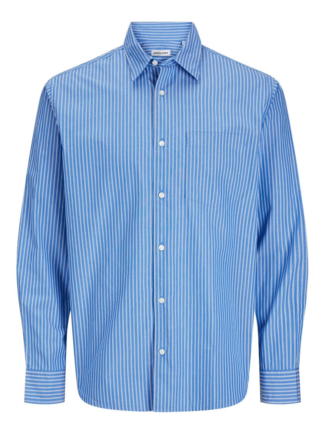 Jack & Jones Langarmhemd »JJECODY POPLIN SHIRT LS SN«, mit Streifen Muster