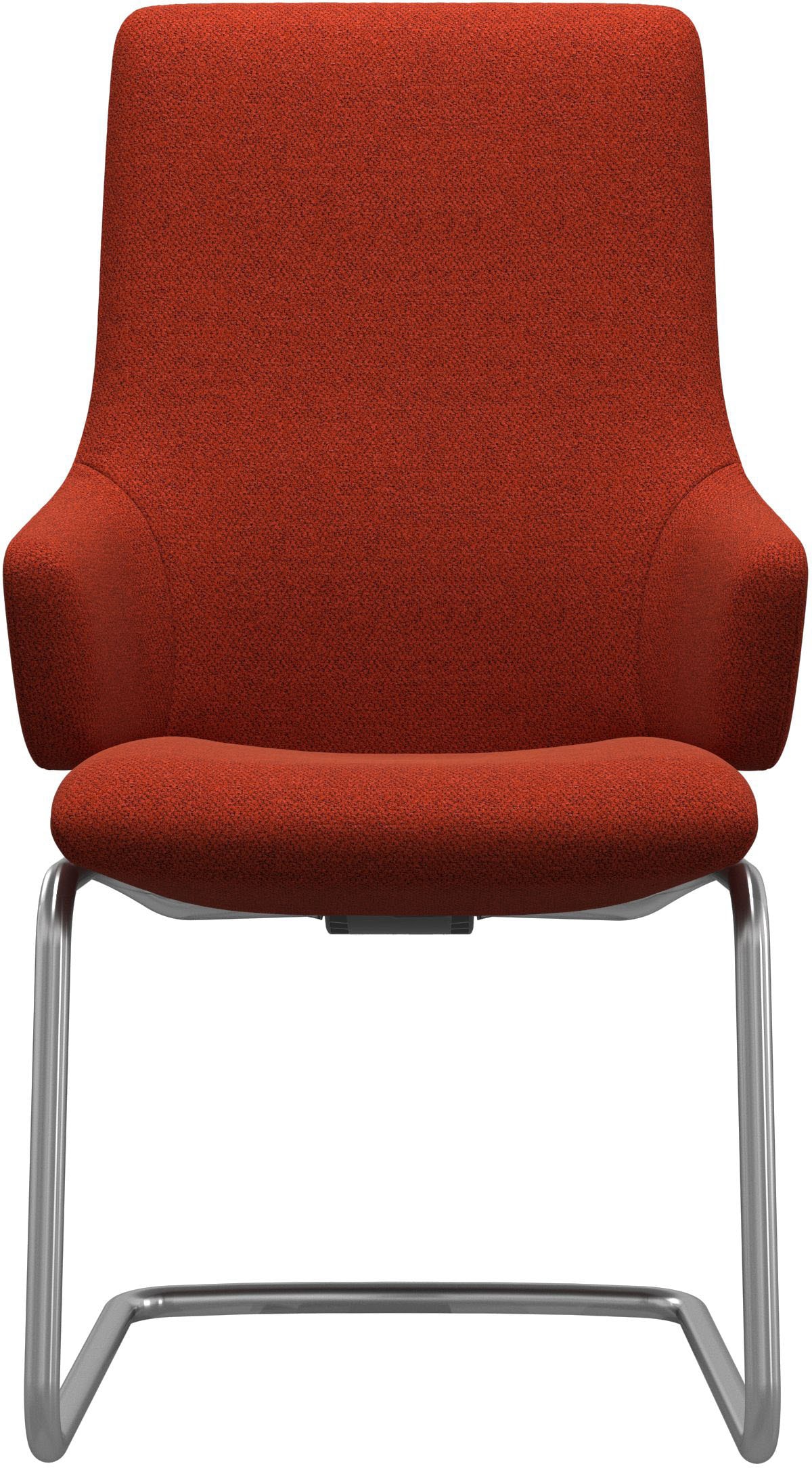 Stressless® Polsterstuhl »Laurel«, ROHLEDER Stoff Q2 FARON, High Back mit Armlehne, Größe L, mit Beinen aus Stahl in Chrom