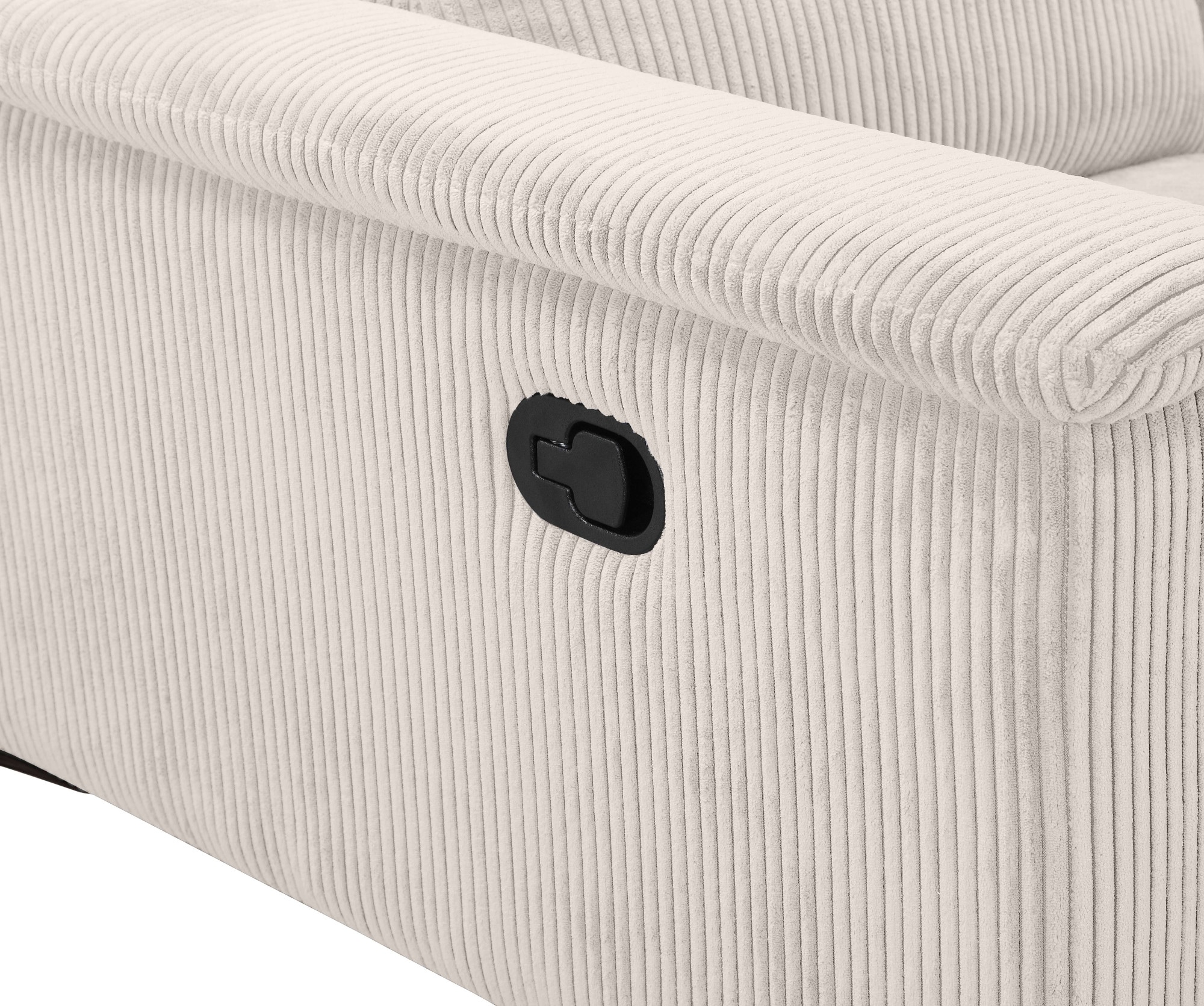 Places of Style 2-Sitzer »Lund in Cord, mit manueller o. elektrischer«, Relaxfunktion, USB-A, Kopfteilverstellung, Breite 160 cm