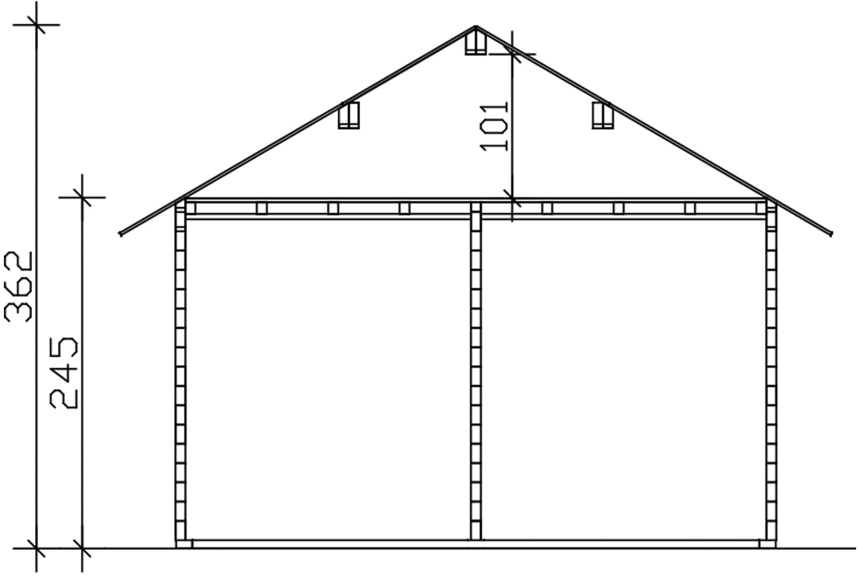 Skanholz Gartenhaus »Toronto 4«, mit Lattung