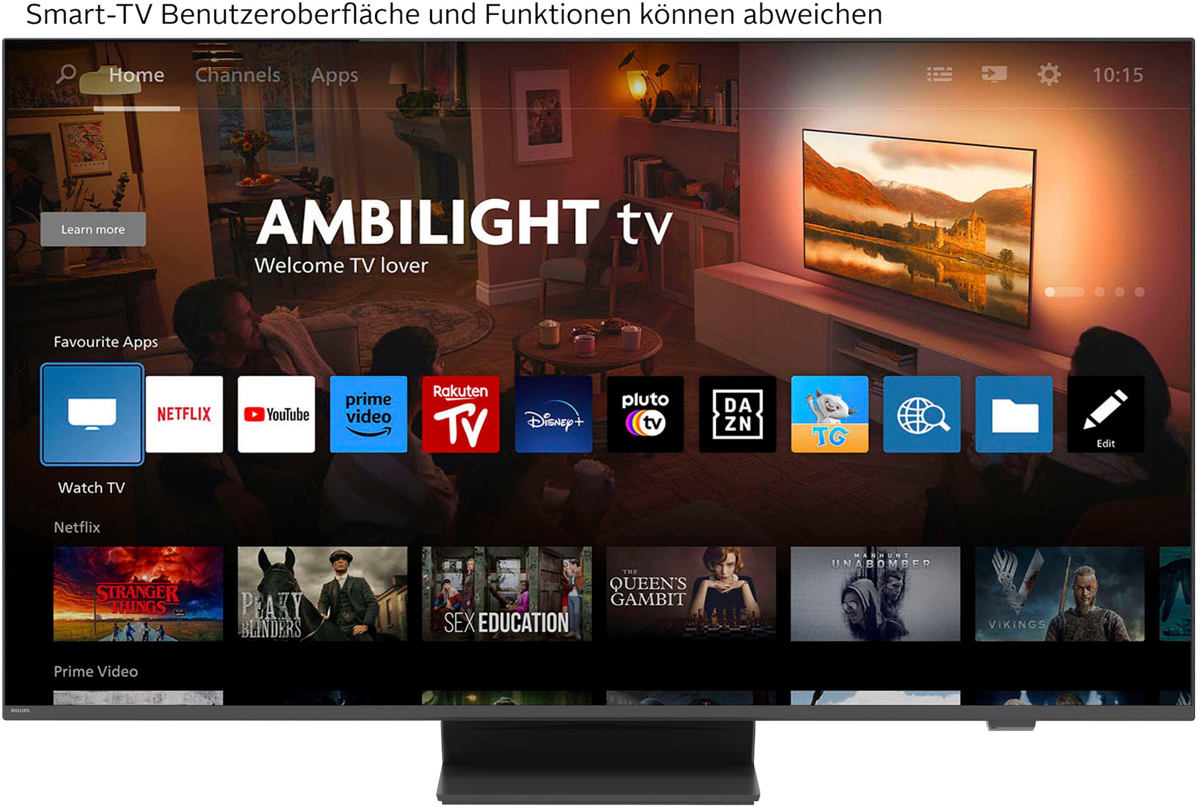 Philips QLED-Fernseher »43PUS8600/12«, 4K Ultra HD, Smart-TV