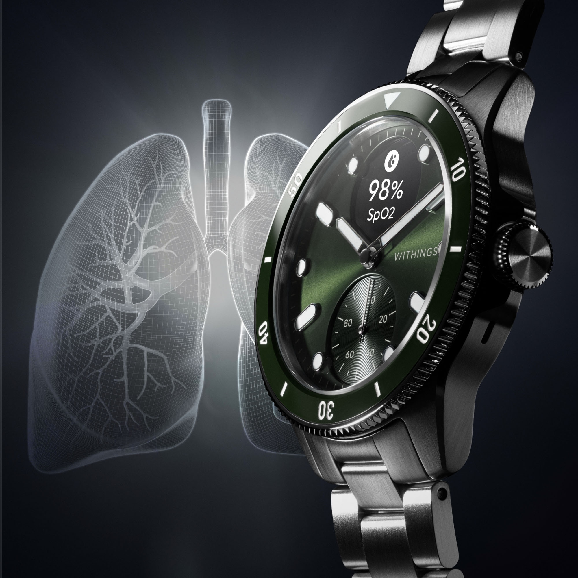Withings Smartwatch »ScanWatch Nova 42mm«, (1.6 cm / 0.63 Zoll),)