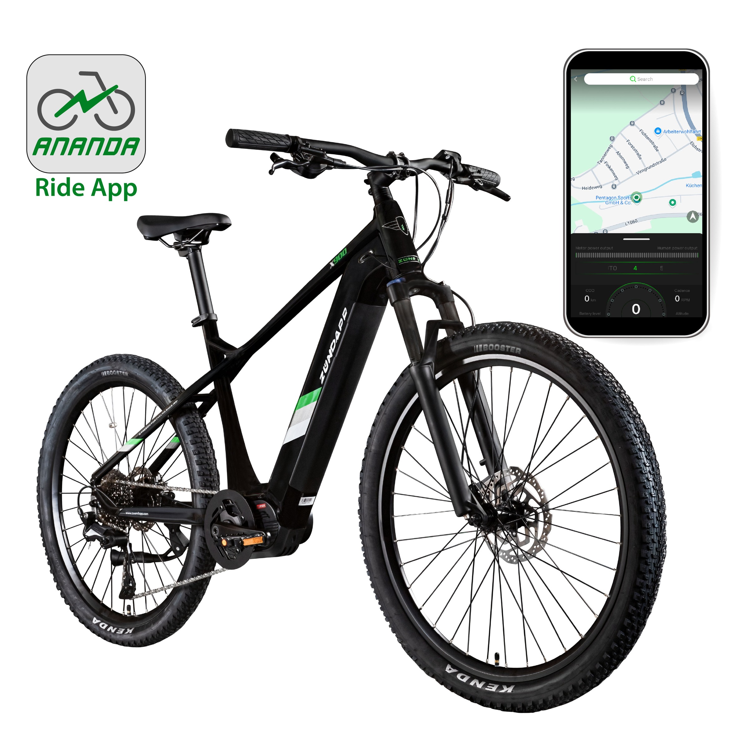 Zündapp »X900« 10 Gang Shimano Cues U6020 SGS Schaltwerk Kettenschaltung Mittelmotor 250 W Pedelec, Elektrofahrrad für Damen und Herren, MTB