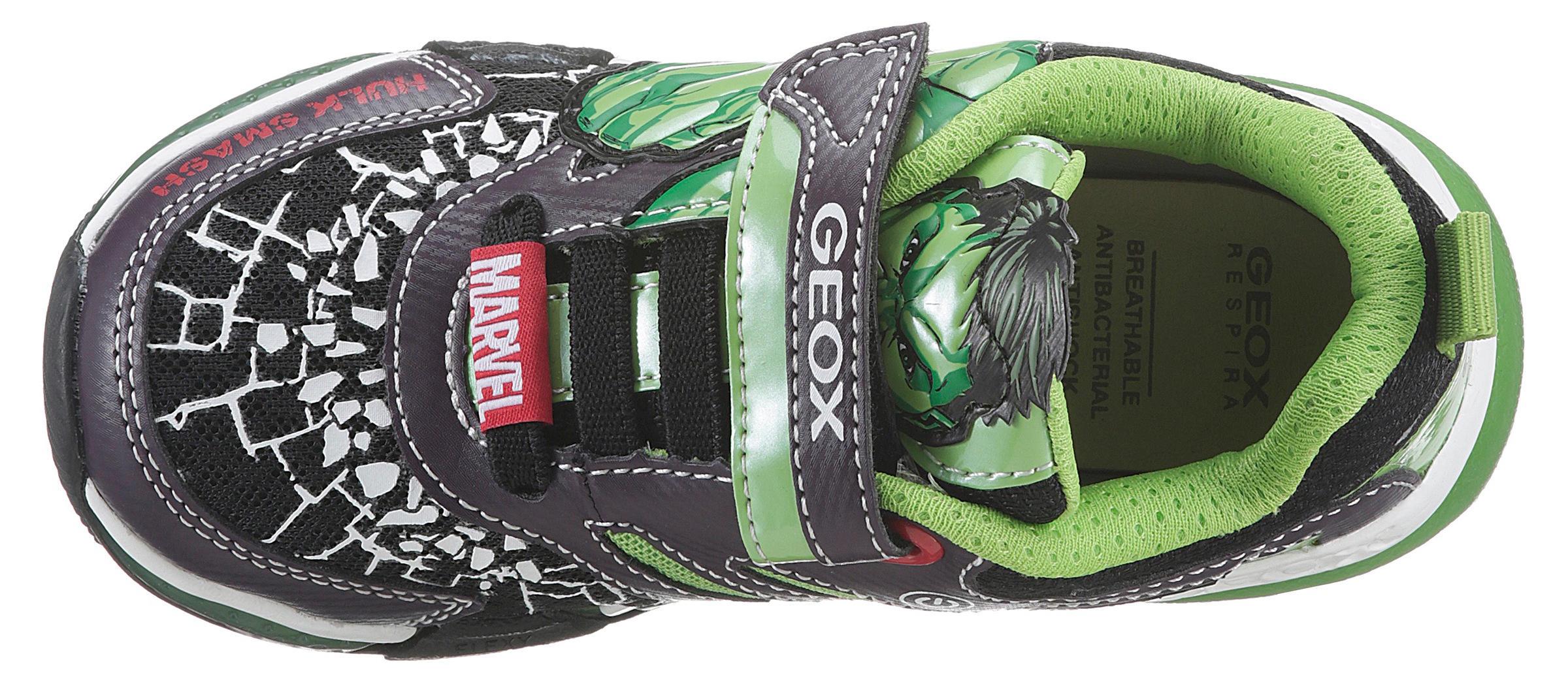 Geox Sneaker »Blinkschuh J BAYONYC BOY«, mit Blinkfunktion, Freizeitschuh, Halbschuh, Schnürschuh