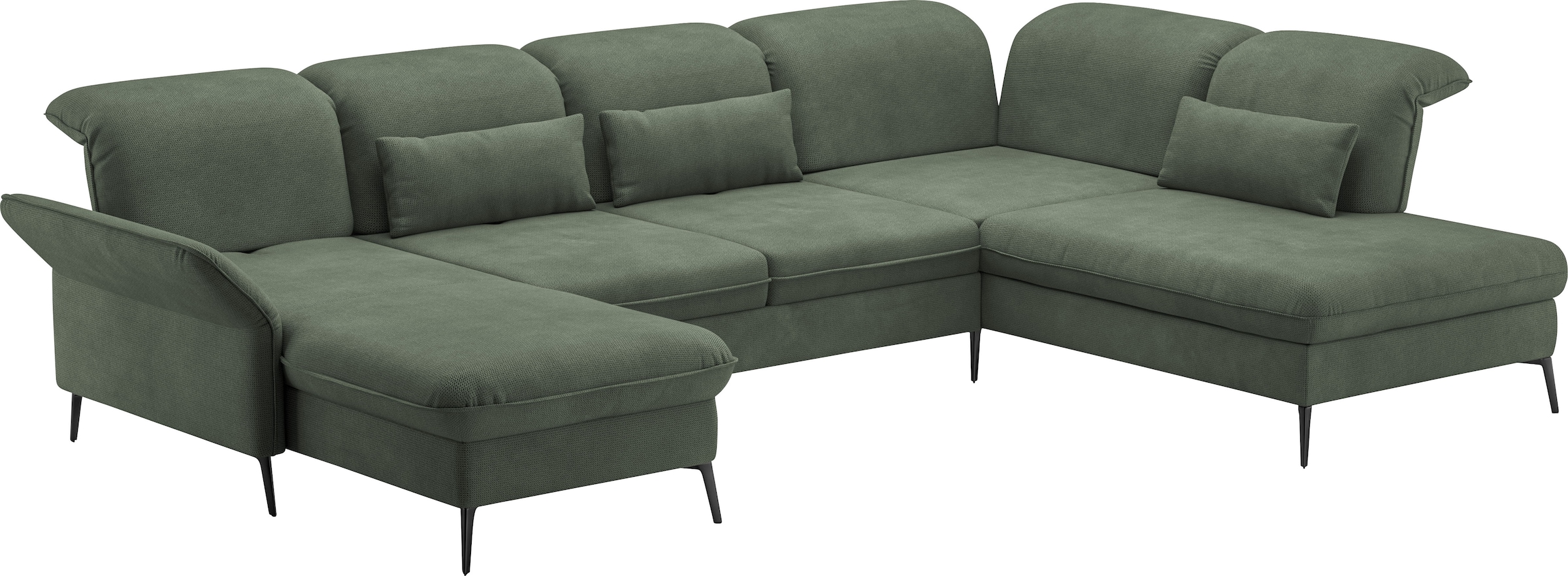 sit&more Wohnlandschaft »Emely«, mit Sitztiefenverstellung optional mit Bettfunktion und Bettkasten