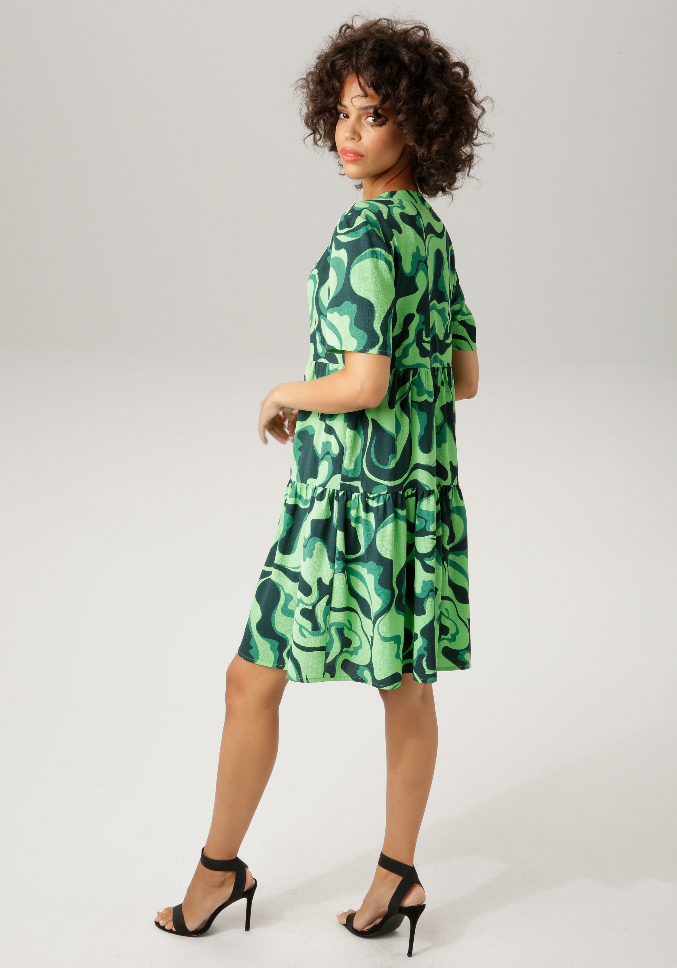 farbenfrohem, NEUE - KOLLEKTION Aniston mit CASUAL Sommerkleid, graphischem online Druck bestellen