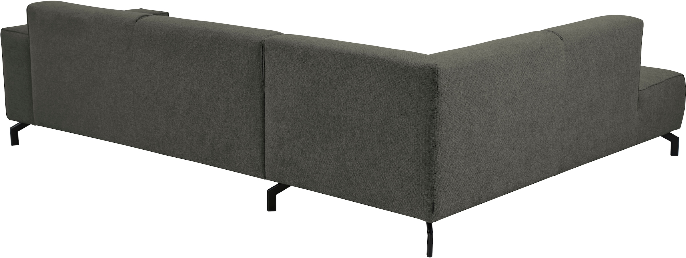Places of Style Ecksofa Lorcan, in Lederoptik oder Strukturstoff lieferbar
