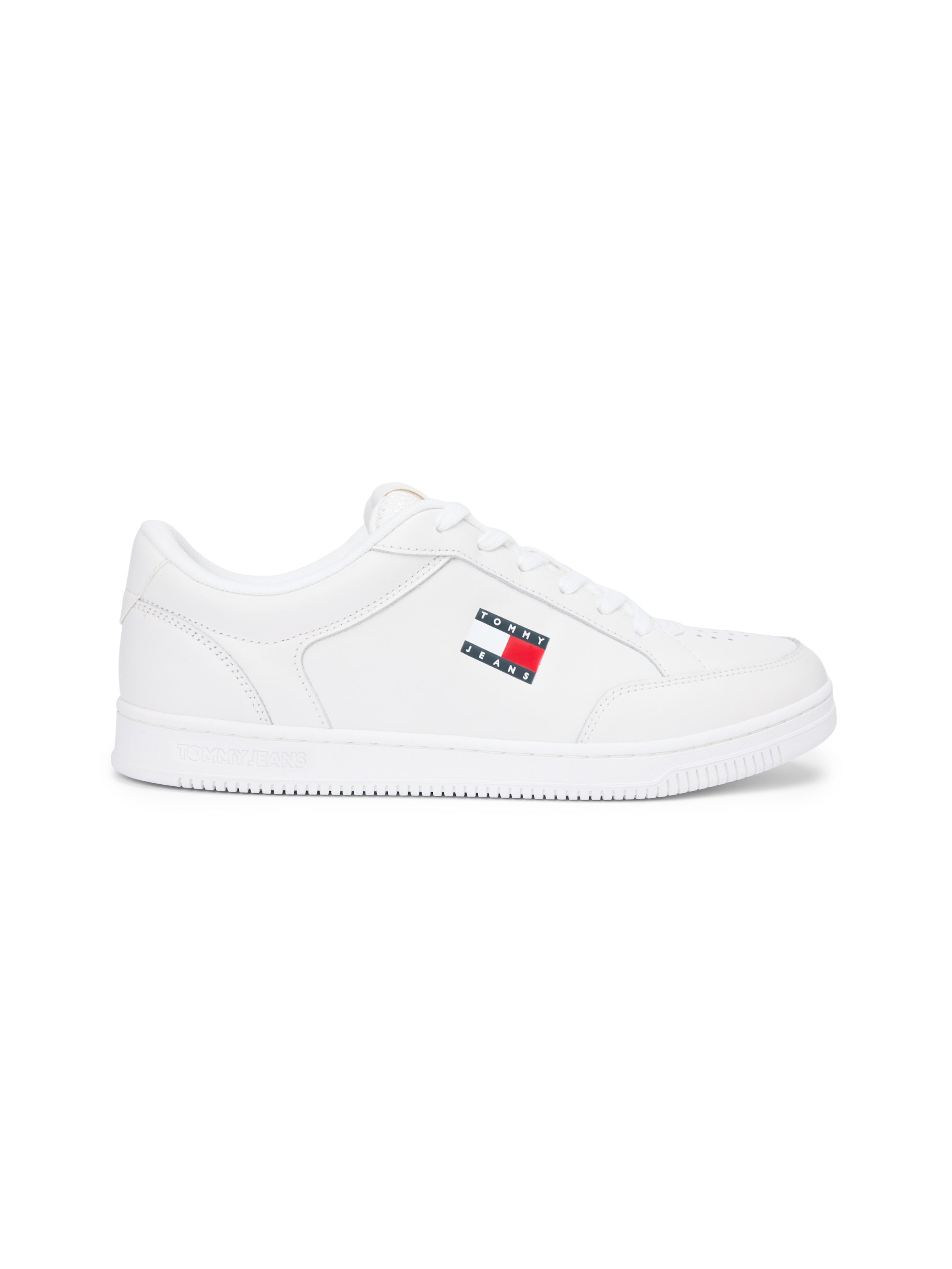 Tommy Jeans Sneaker »TJM CUPSOLE LONG LACE LEATHER«  , Freizeitschuh, Halbschuh, Schnürschuh mit Ziernähten