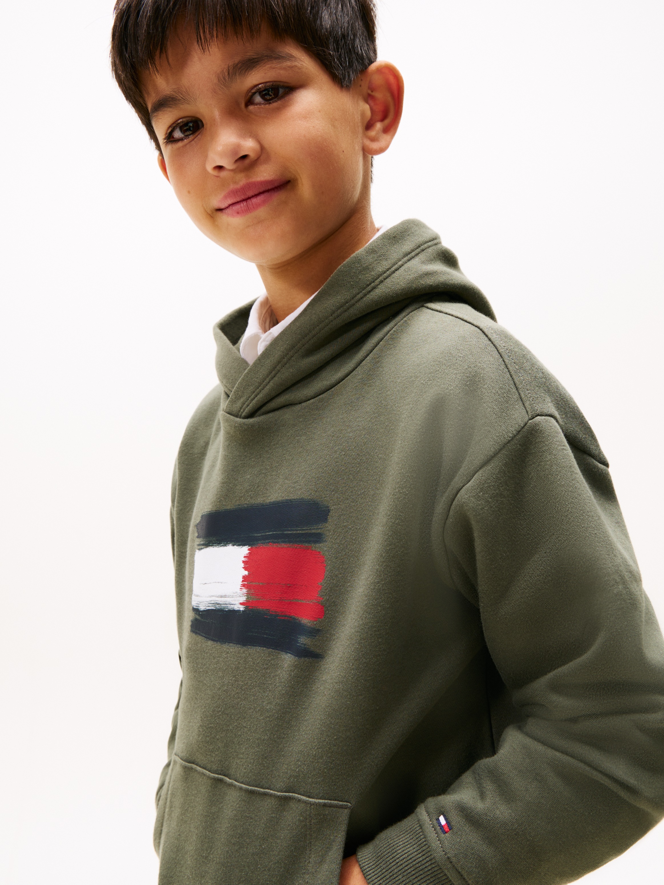 Tommy Hilfiger Kapuzensweatshirt »FLAG HOODIE«, Kinder bis 16 Jahre