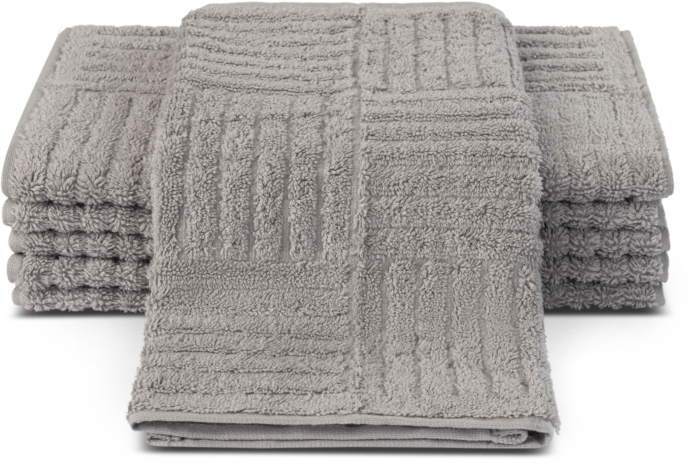 ROSS Gästehandtücher »CARRE«, (Packung, 6 St.), 100% Baumwolle günstig online kaufen