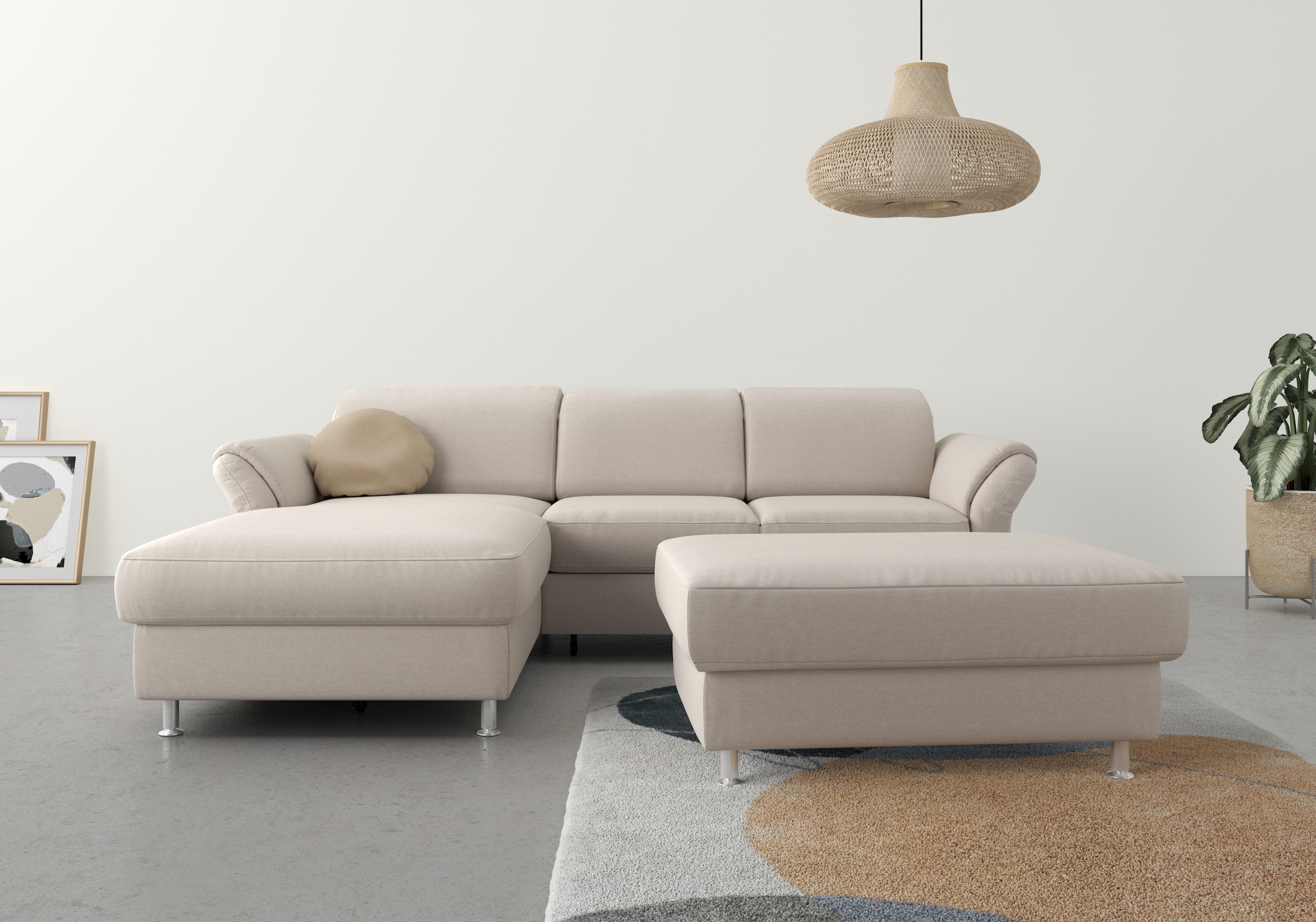 sit&more Ecksofa "Apulia L-Form", wahlweise Bettfunktion, Bettkasten und Ko günstig online kaufen