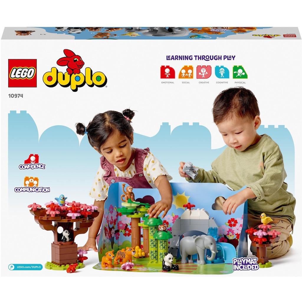 LEGO® Konstruktionsspielsteine »Wilde Tiere Asiens (10974), LEGO® DUPLO«, (118 St.)