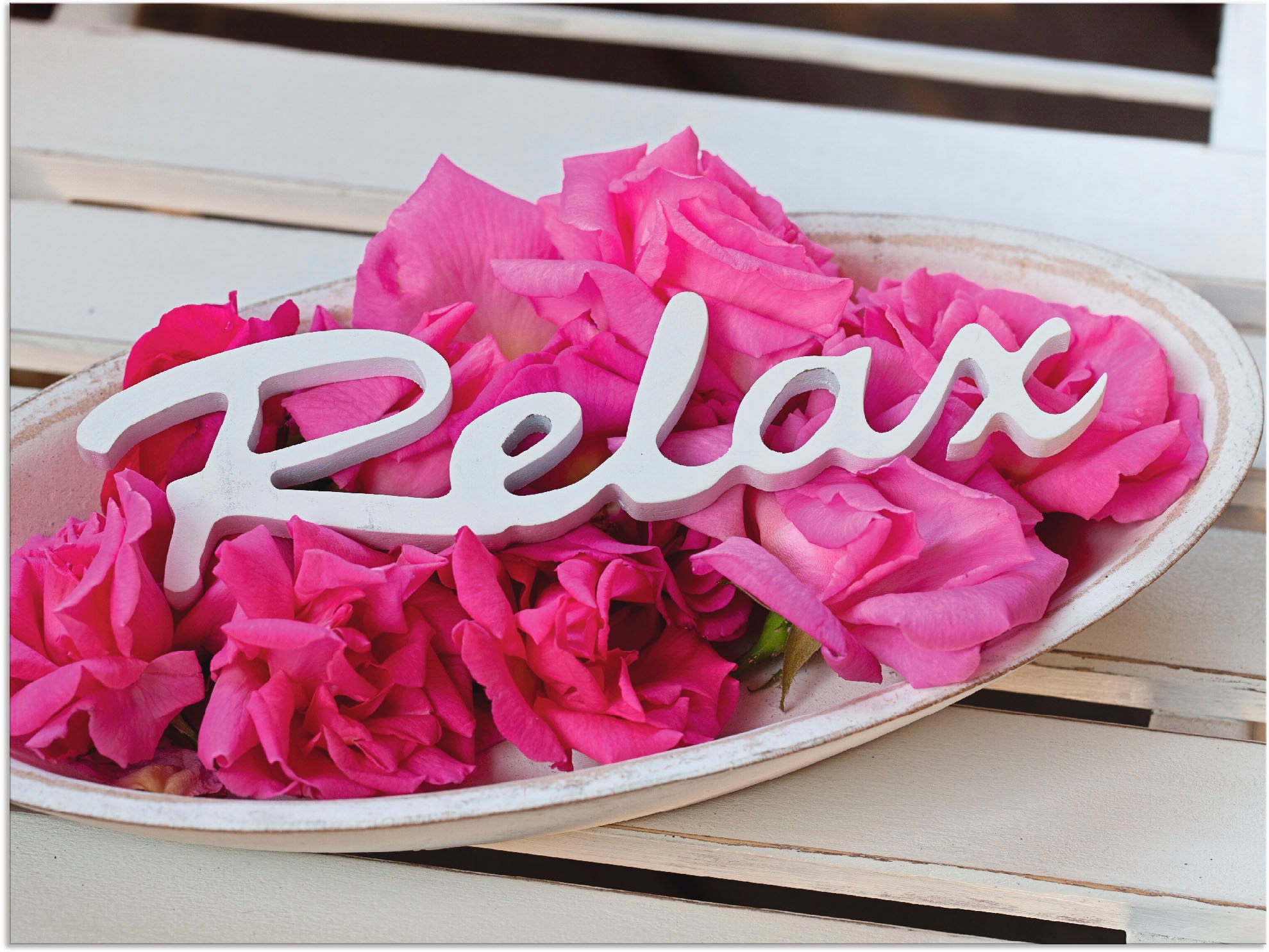 Artland Wandbild »Relax«, Sprüche & Texte, (1 St.), als Alubild, Outdoorbil günstig online kaufen