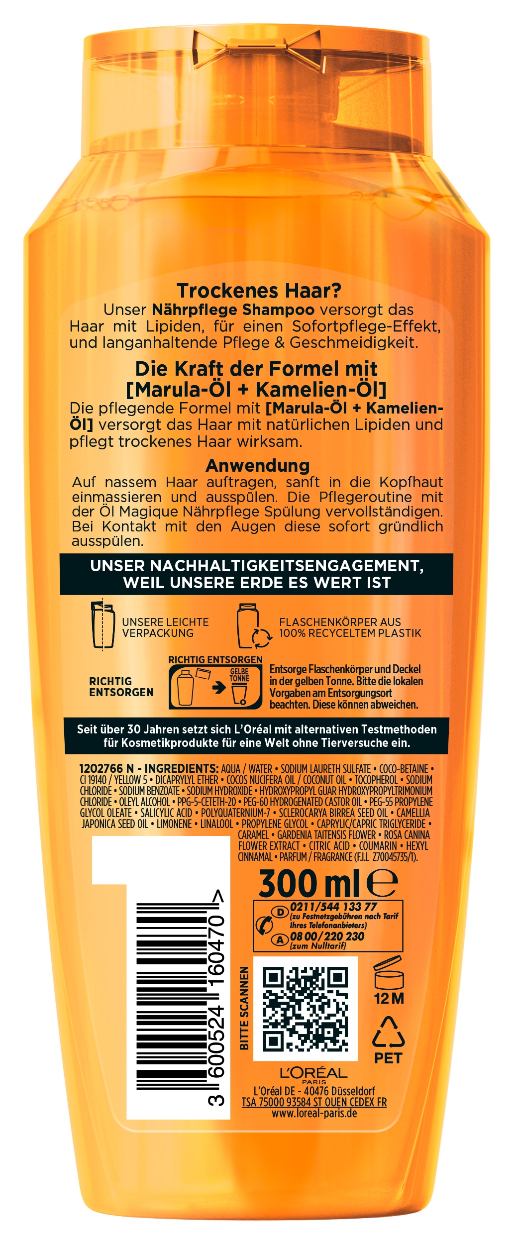 L'ORÉAL PARIS Haarshampoo »L'Oréal Paris Elvital Öl Magique Shampoo«, (Packung, 6 tlg.)